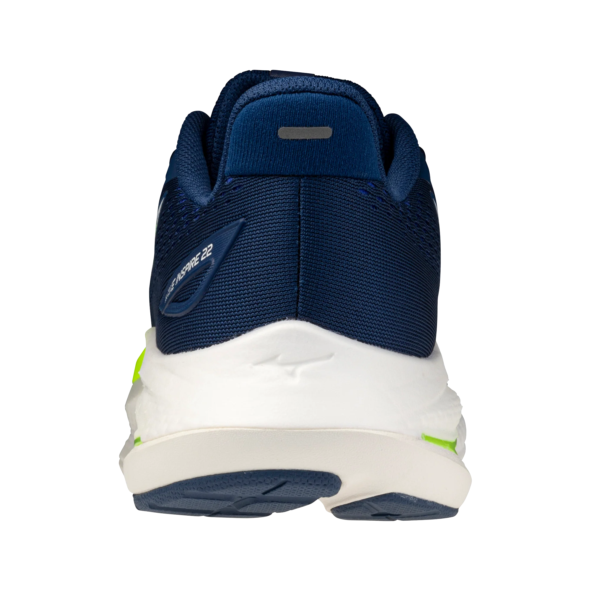 Mizuno Mens Wave Inspire 22 - Estate Blue/Lightning Yellow/Lightning Yellow - Stability - SS26 - Image 3