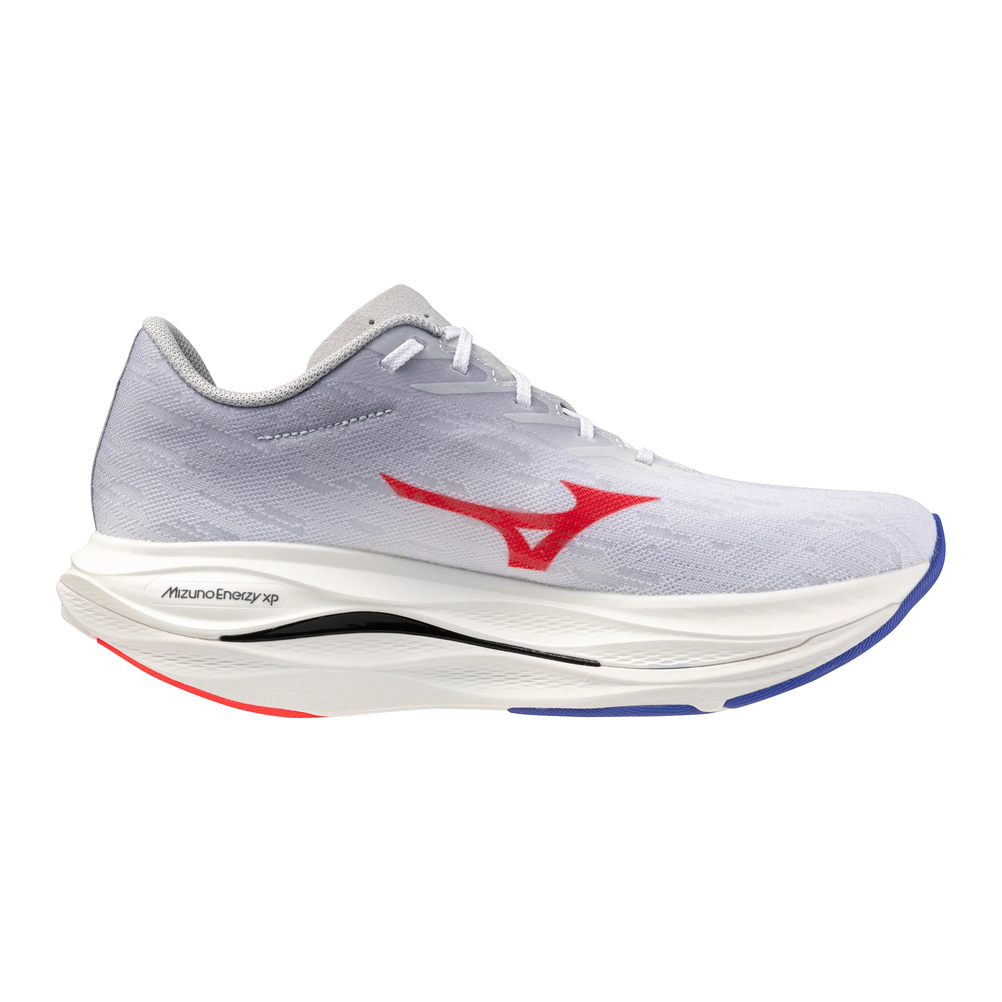 Mizuno Mens Wave Rebellion Flash - White/Fiery Coral/Iris Bloom - Neutral - AW25 - Image 4
