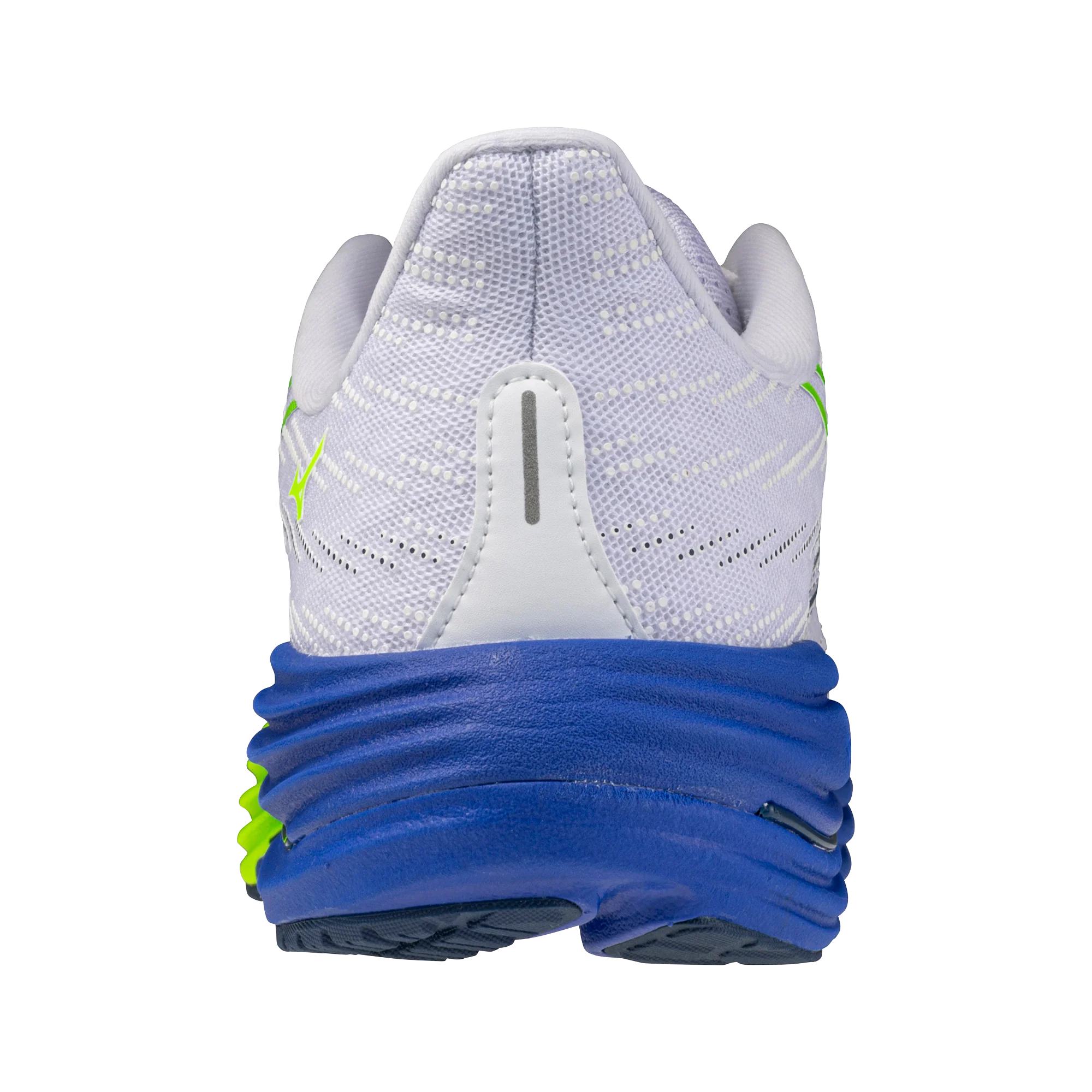Mizuno Mens Wave Rider 29 - White/Estate Blue/Lightning Yellow - Neutral - SS26 - Image 6