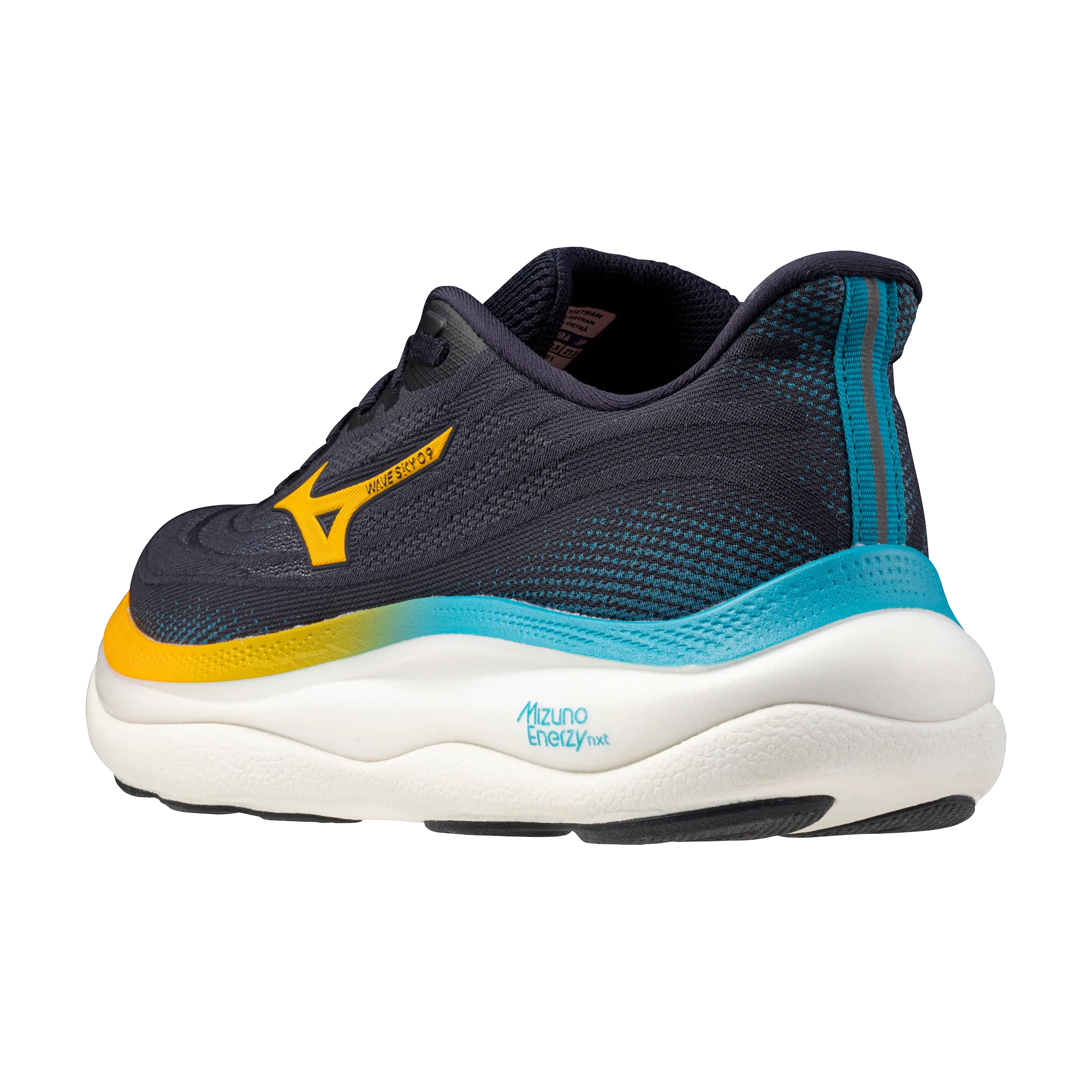 Mizuno Mens Wave Sky 9 - Baritone Blue/Citrus/Capri Breeze - Neutral - AW25 - Image 11