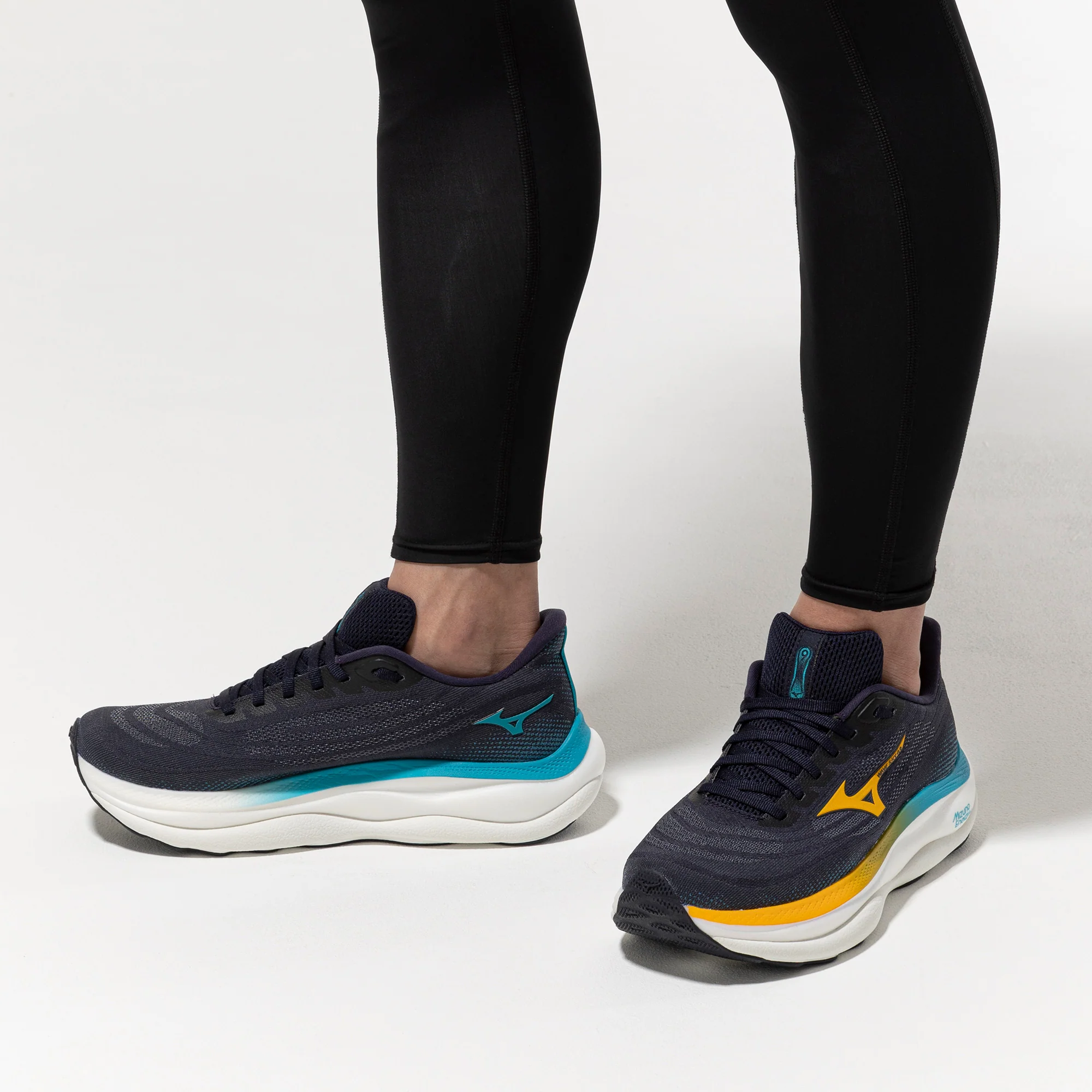 Mizuno Mens Wave Sky 9 - Baritone Blue/Citrus/Capri Breeze - Neutral - AW25 - Image 5