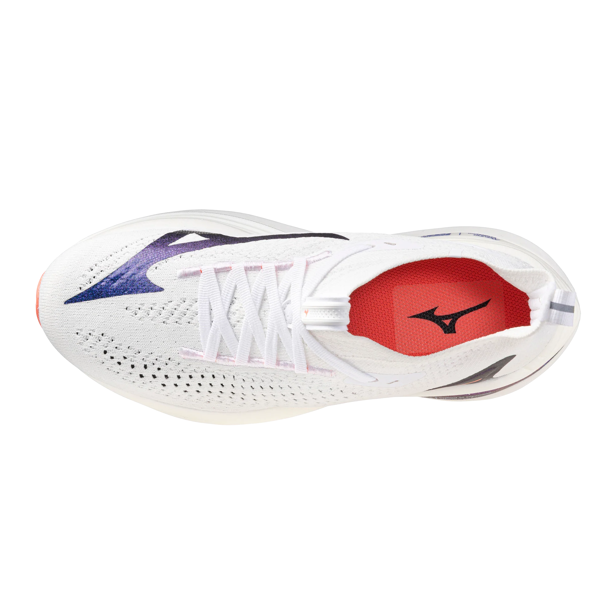 Mizuno Womens Neo Vista 2 - White/Striking Coral/Iris Bloom - Neutral - AW25 - Image 5