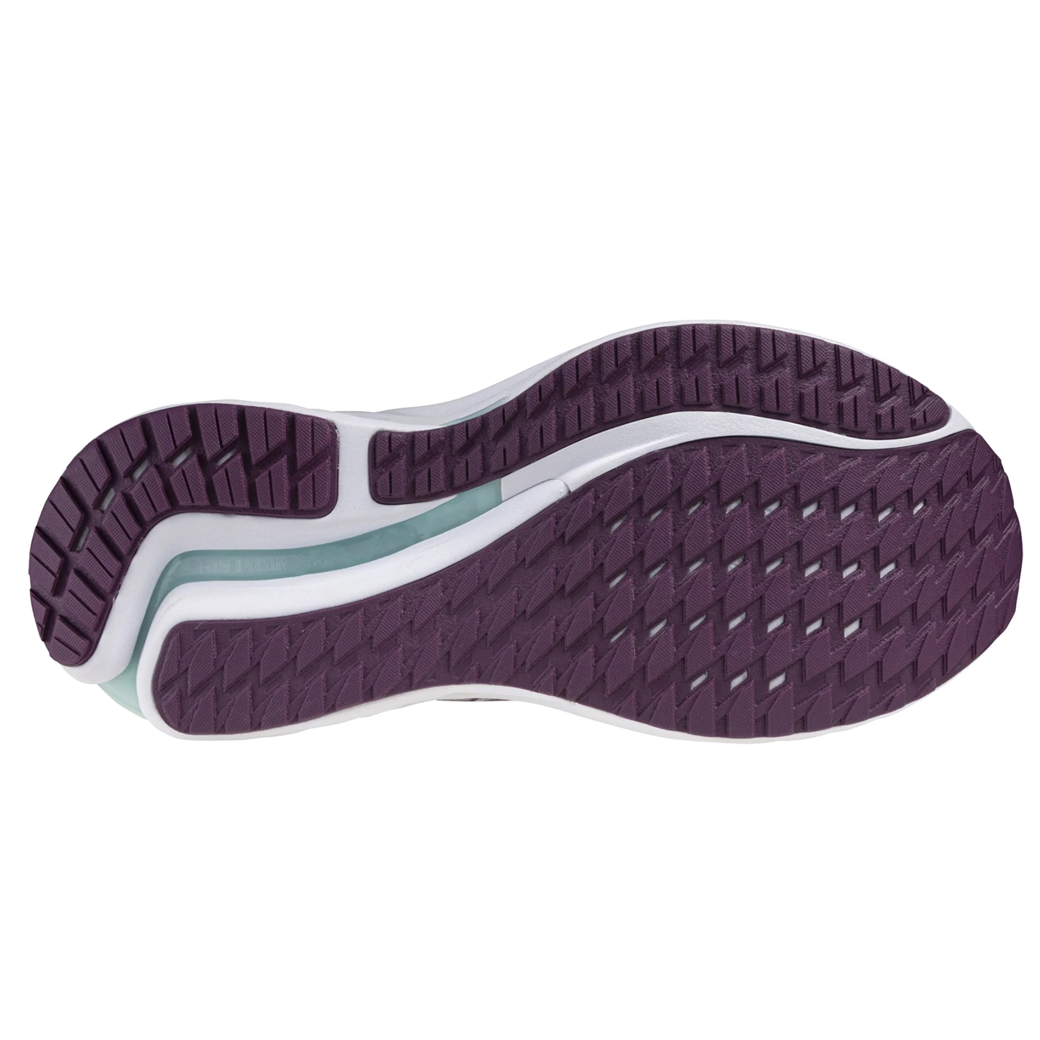 Mizuno Womens Wave Inspire 21 - Pearl Blue/Dark Purple/Ice Green - Stability - Image 2