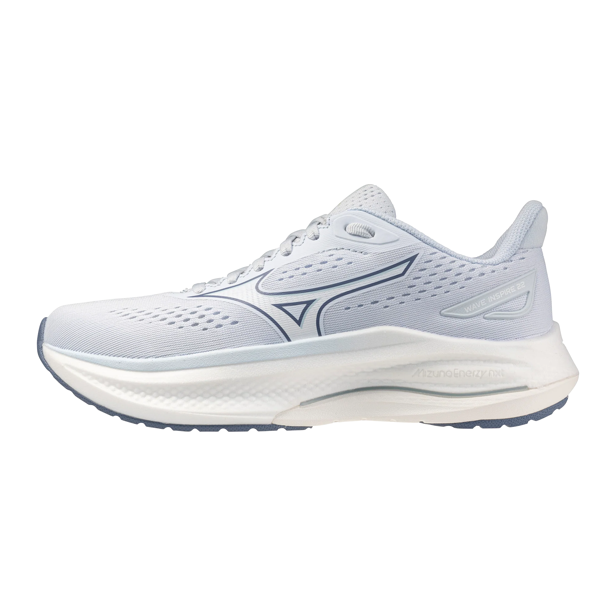 Mizuno Womens Wave Inspire 22 - Ancient Water/White/Ice Water - Stability - SS26 - Image 5
