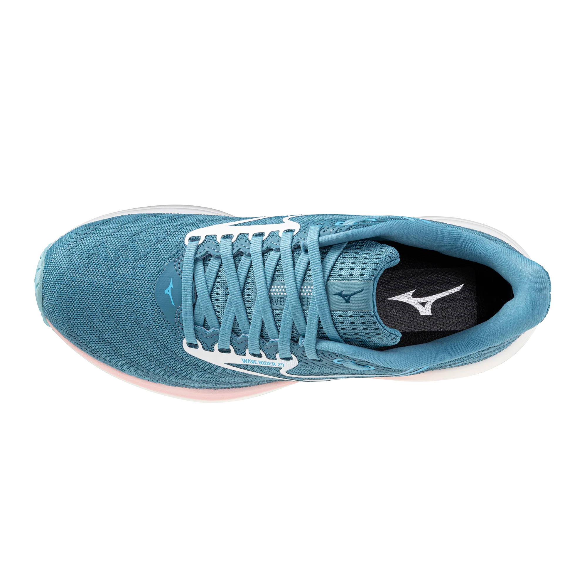 Mizuno Womens Wave Rider 29 - Larkspur/White/Pinkesque - Neutral - SS26 - Image 3