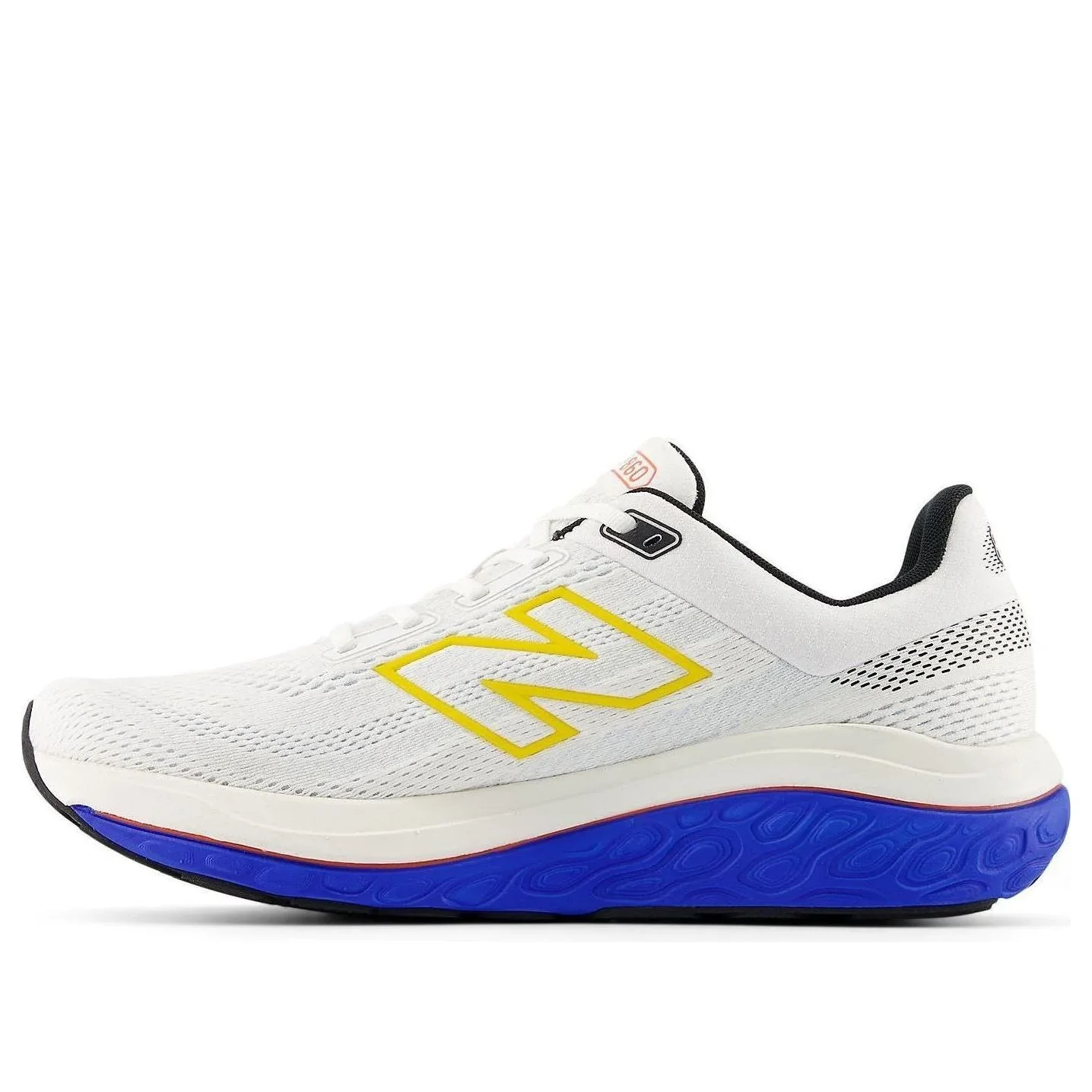 New Balance Mens 860v14 Wide - 2E Width - White/Blue Oasis/Ginger Lemon - Stability - SS26 - Image 3