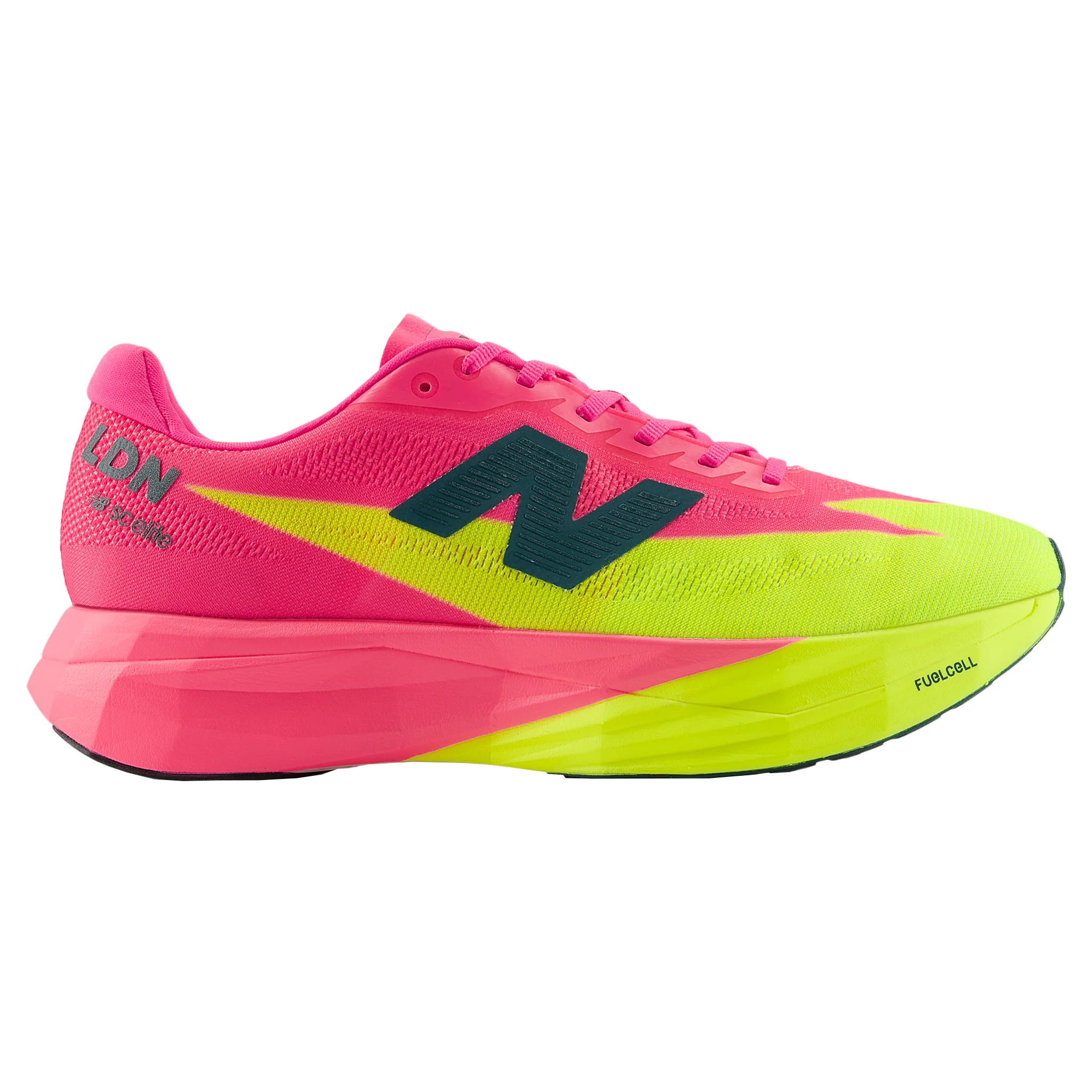 New Balance Mens FuelCell SuperComp Elite V5 London Edition Wide - 2E Width - Alkaline Green/Pink Heat - Neutral - SS26
