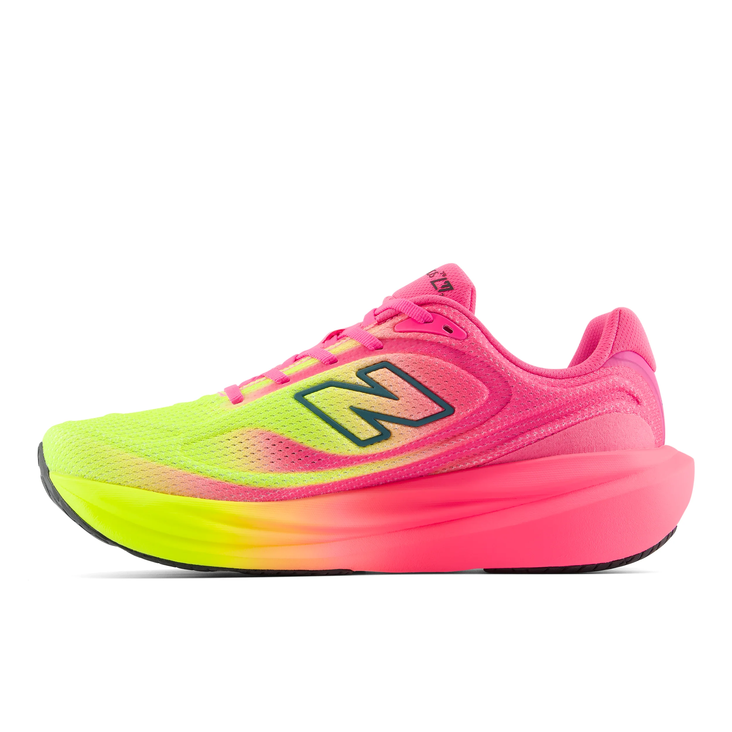 New Balance Womens 1080V15 London Edition - Pink Heat/Alkaline Green - Neutral - SS26 - Image 5