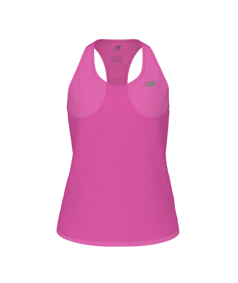 New Balance Womens Athletics Tank - Pink Heat - SS26