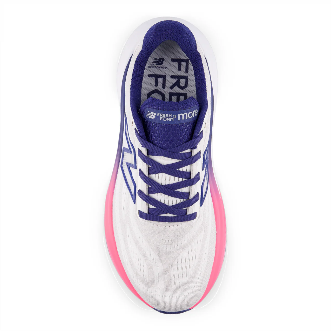 New Balance Womens Fresh Foam X More v6 - Reflection/Blue Oyster/Pink Heat - Neutral - AW25 - Image 3
