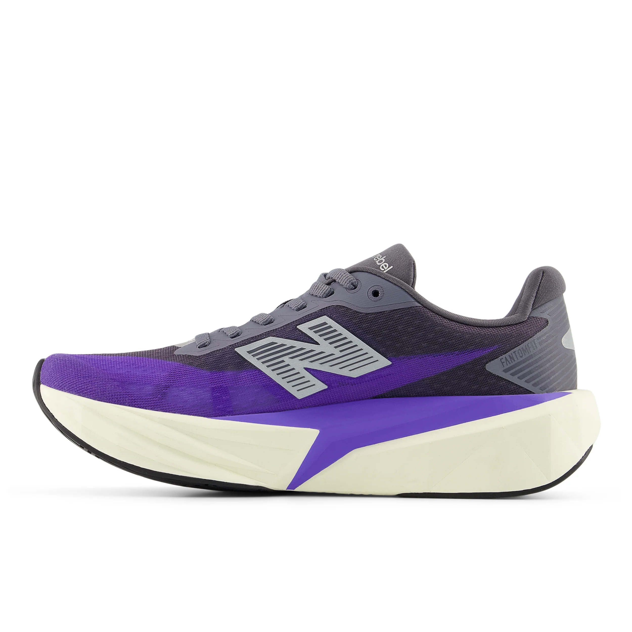 New Balance Womens FuelCell Rebel V5 Wide - D Width - Electric Indigo/Truffle Salt/Silver Metallic - Neutral - SS26 - Image 3