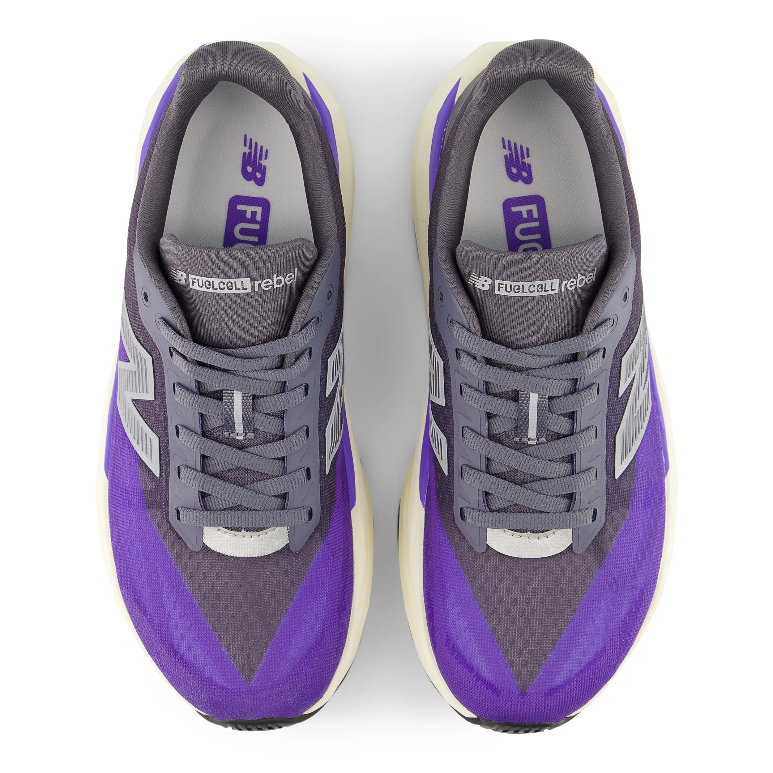 New Balance Womens FuelCell Rebel V5 Wide - D Width - Electric Indigo/Truffle Salt/Silver Metallic - Neutral - SS26 - Image 4