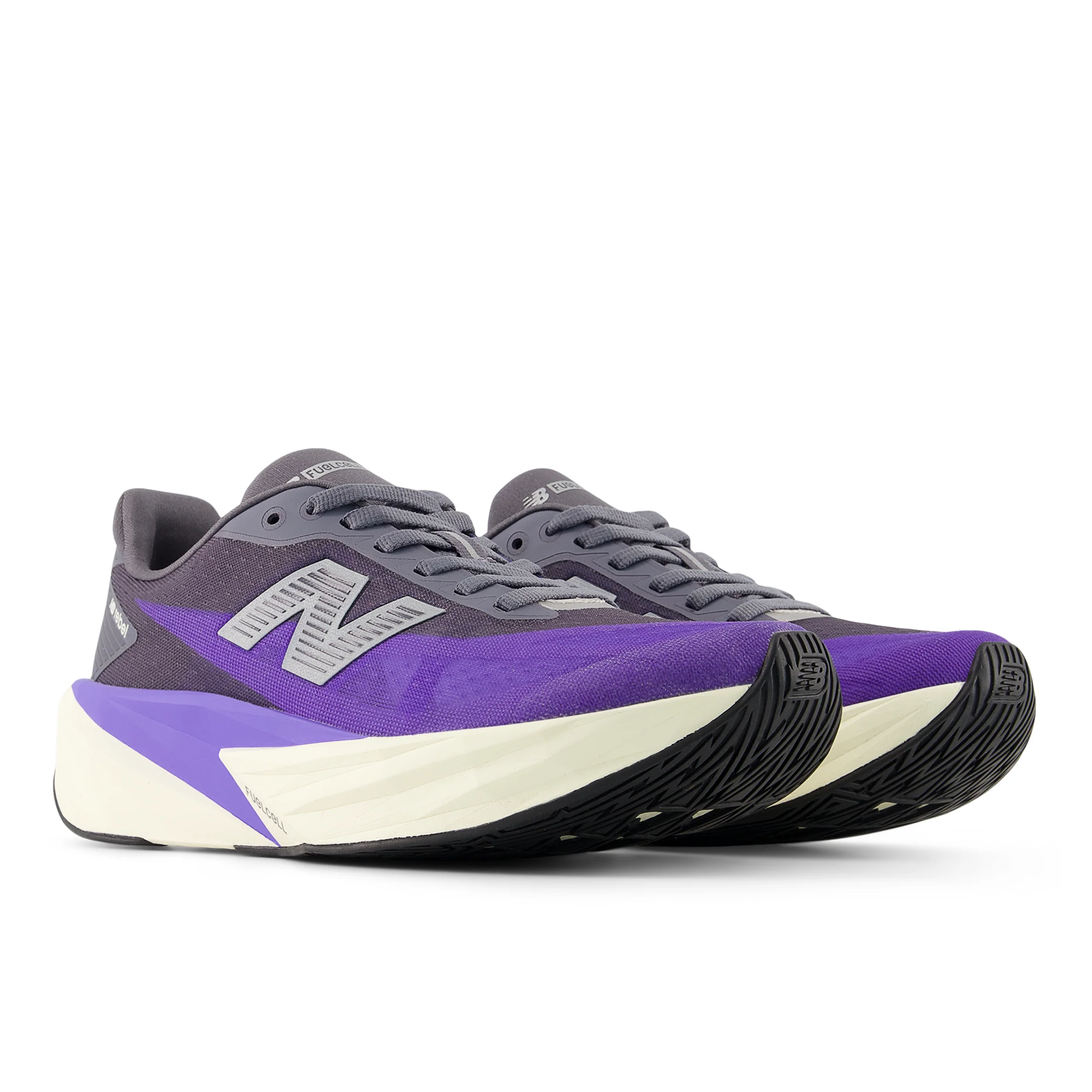 New Balance Womens FuelCell Rebel V5 Wide - D Width - Electric Indigo/Truffle Salt/Silver Metallic - Neutral - SS26 - Image 6