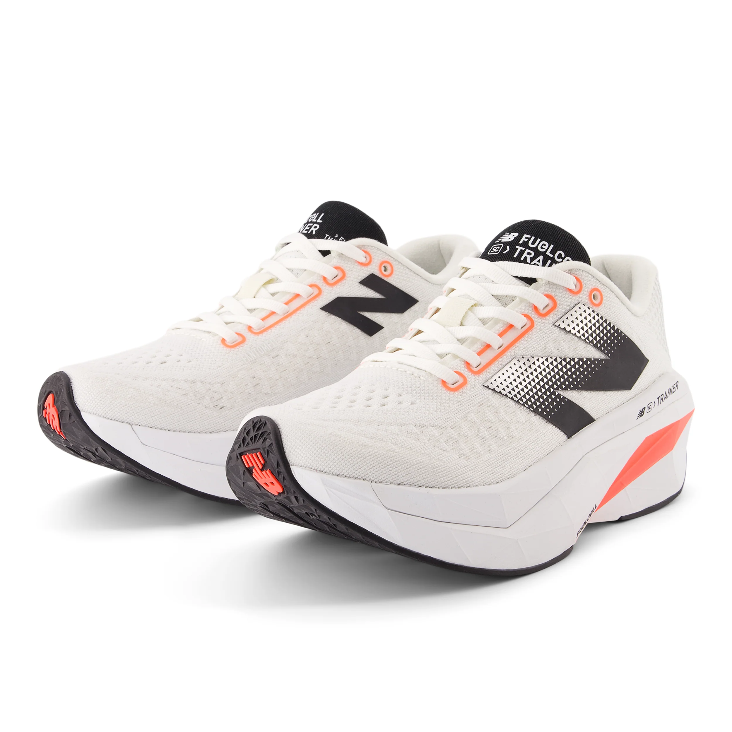 New Balance Womens FuelCell SuperComp Trainer V3 - Sea Salt/Urgent Red/Black - Neutral - AW25 - Image 7