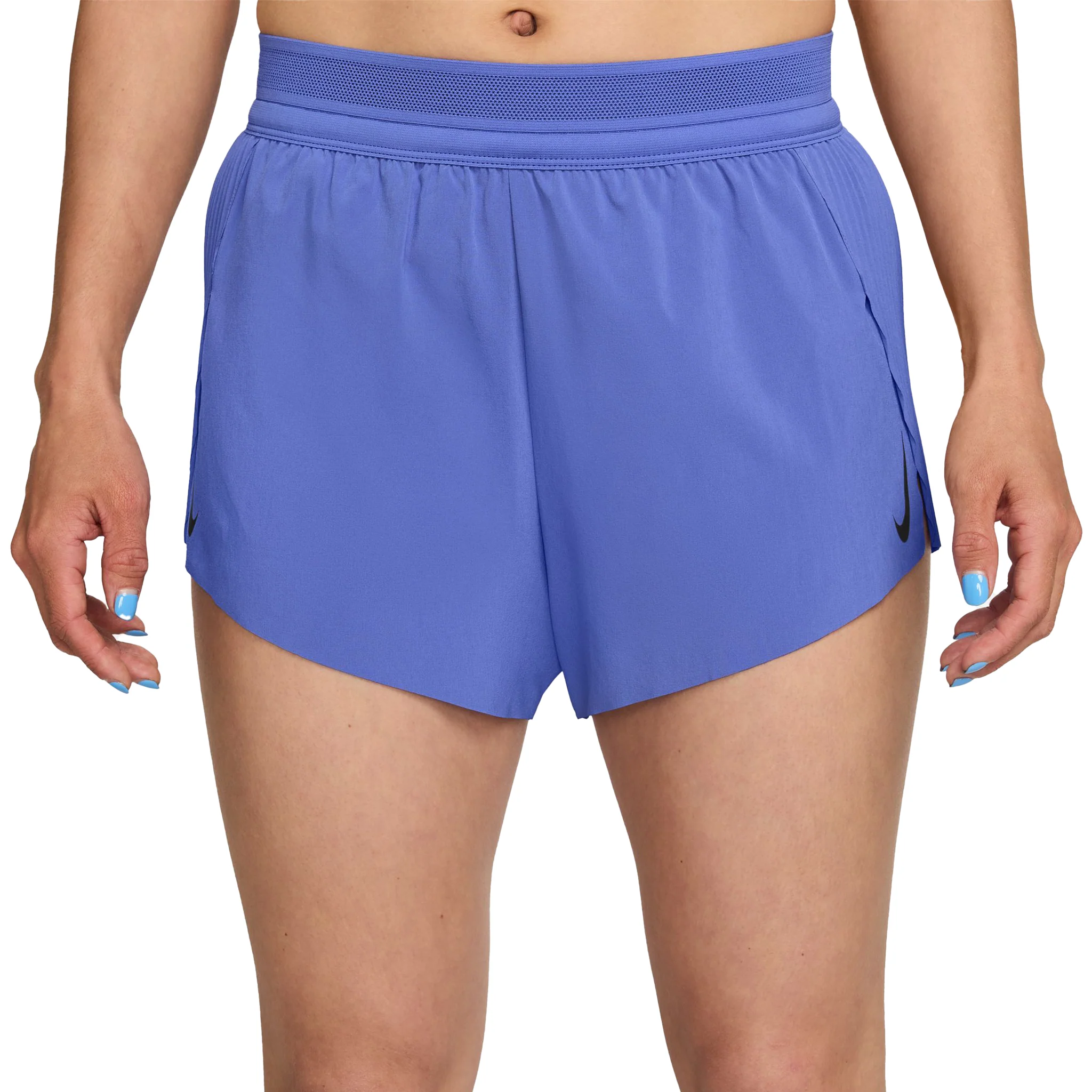 Nike AeroSwift Women's Dri-FIT ADV Mid-Rise 3" Brief-Lined Running Shorts - Sapphire/Black/White/Black - HO25