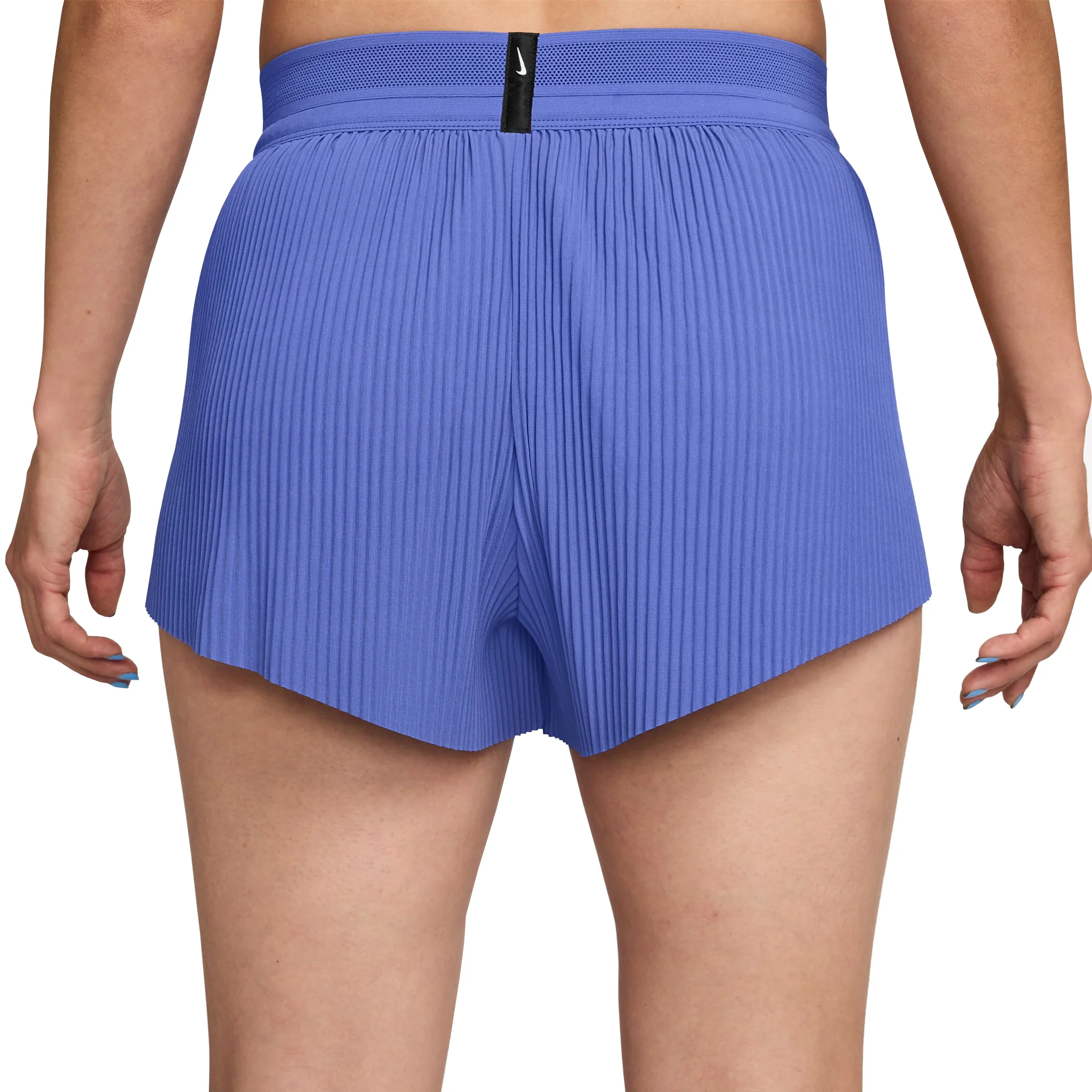 Nike AeroSwift Women's Dri-FIT ADV Mid-Rise 3" Brief-Lined Running Shorts - Sapphire/Black/White/Black - HO25 - Image 2