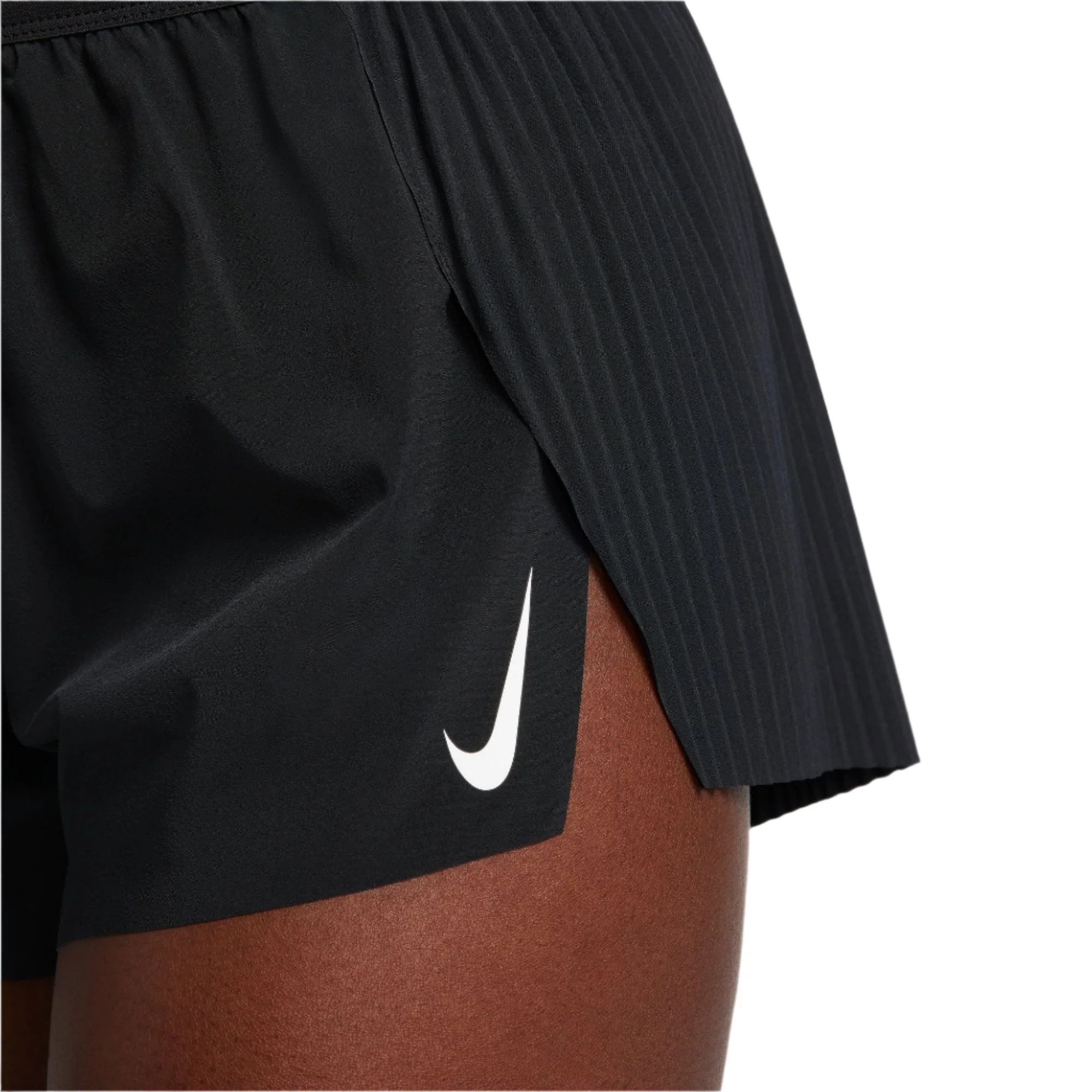 Nike AeroSwift Women's Dri-FIT ADV Mid-Rise 3" Brief-Lined Running Shorts - Black/White - SP25 - Image 5