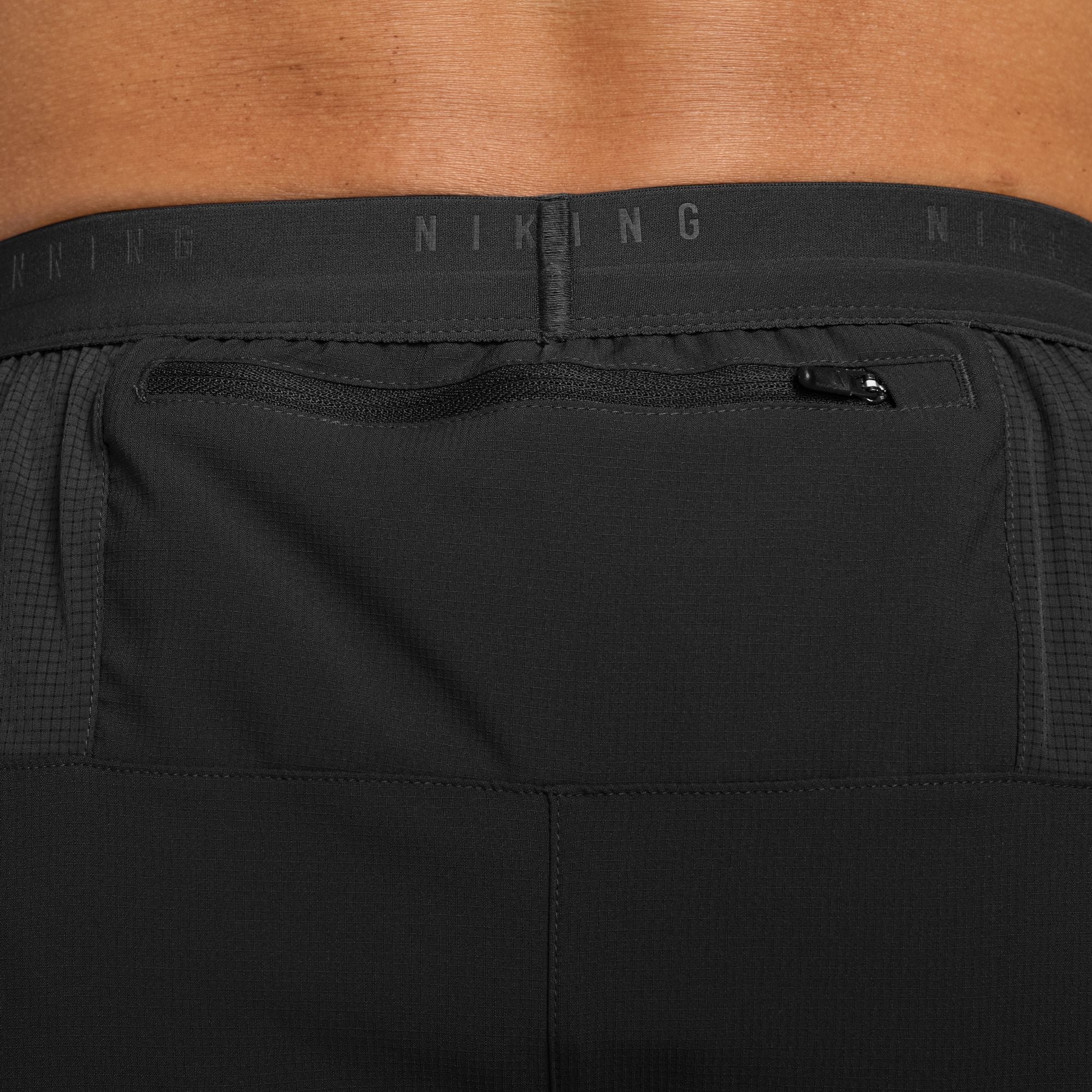 Nike Mens Dri-FIT 5" Brief-Lined Stride Short - Black/Reflective Silver - HO25 - Image 3