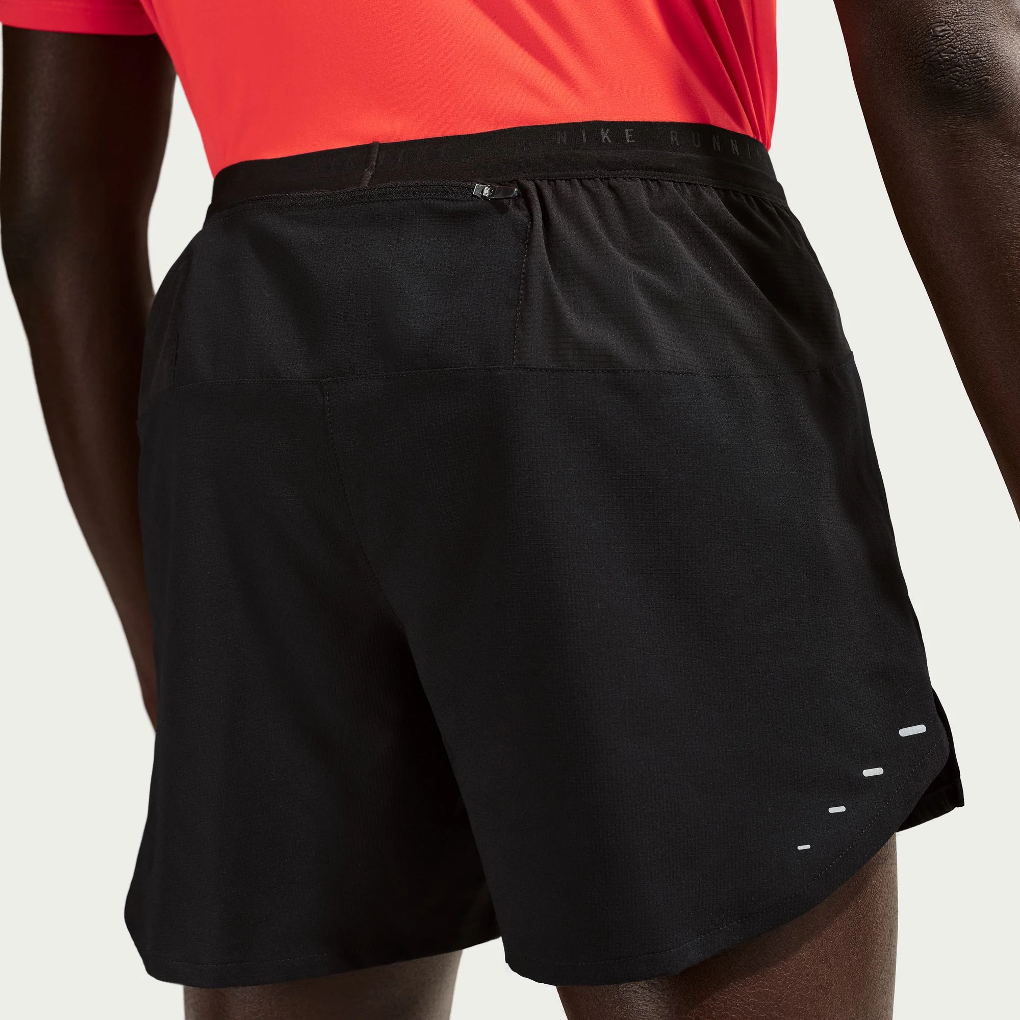 Nike Mens Dri-FIT 5" Brief-Lined Stride Short - Black/Reflective Silver - HO25 - Image 5