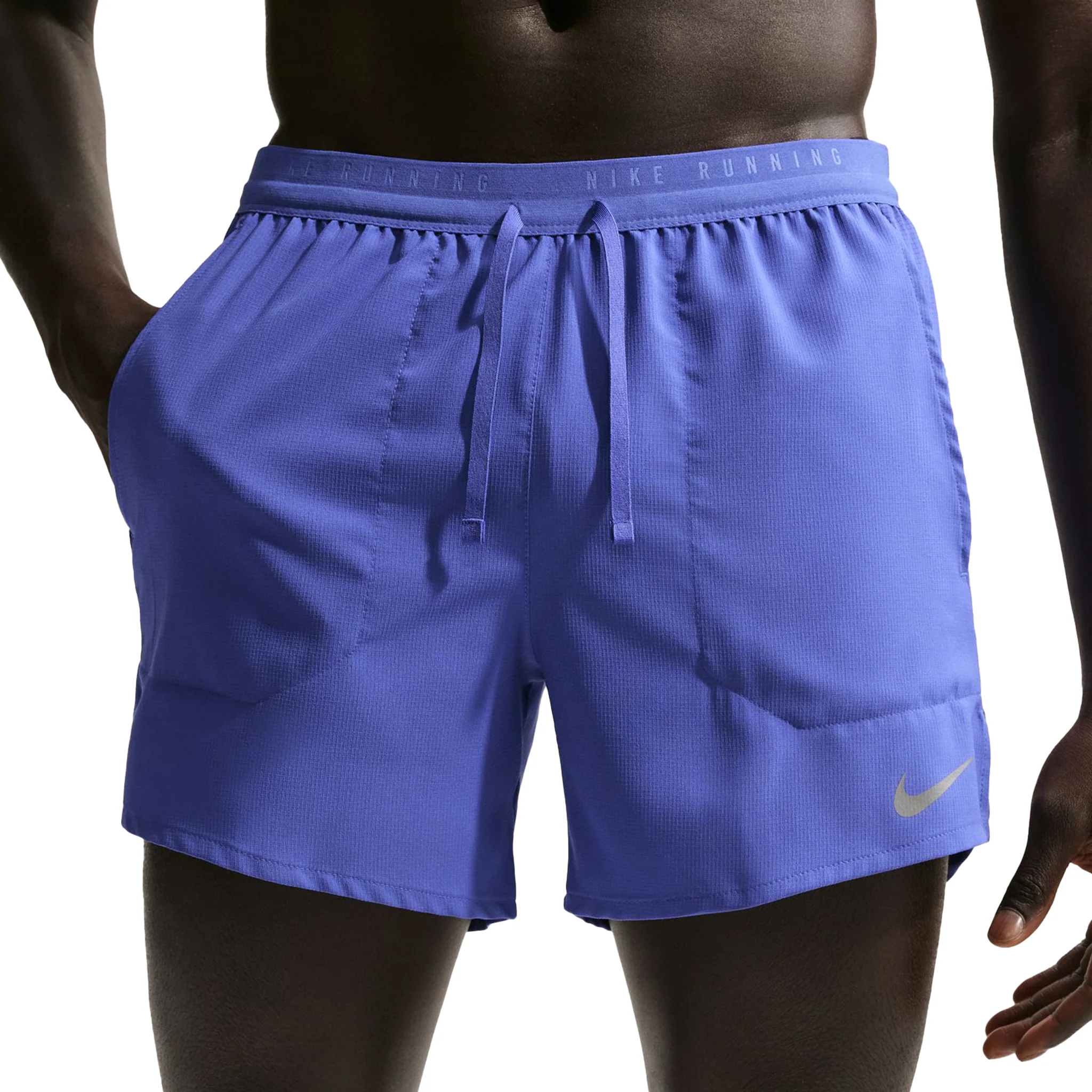 Nike Mens Dri-FIT 5" Brief-Lined Stride Short - Lapis/Reflective Silver - SP26
