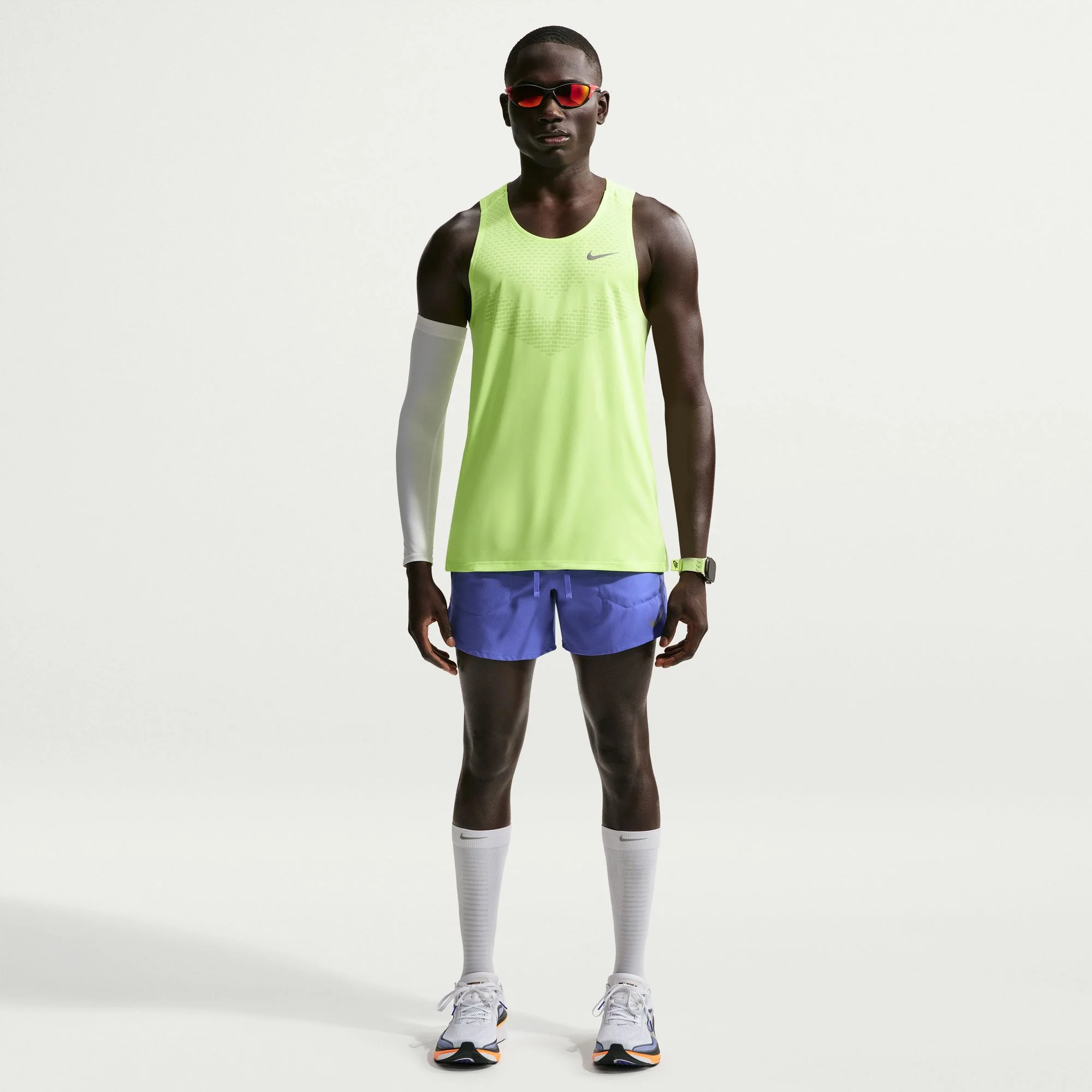 Nike Mens Dri-FIT 5" Brief-Lined Stride Short - Lapis/Reflective Silver - SP26 - Image 4