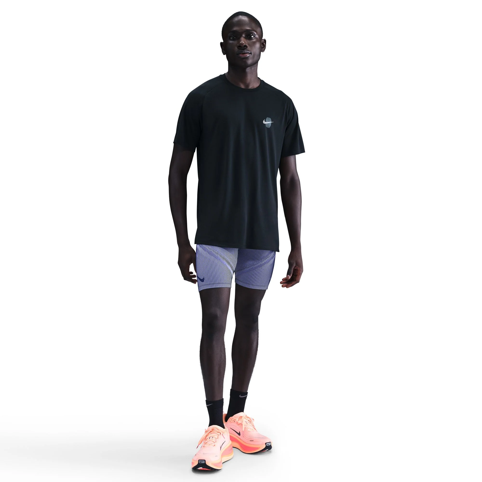 Nike Mens Stride Energy SS Tee - Black - FA25 - Image 2