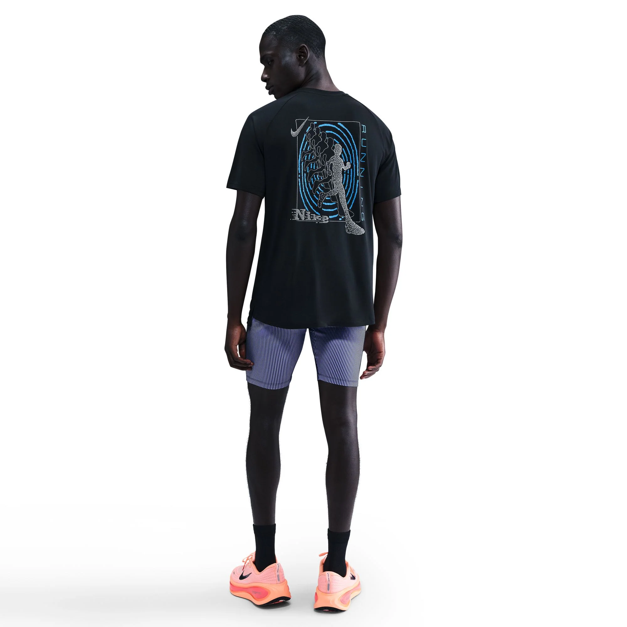 Nike Mens Stride Energy SS Tee - Black - FA25 - Image 3