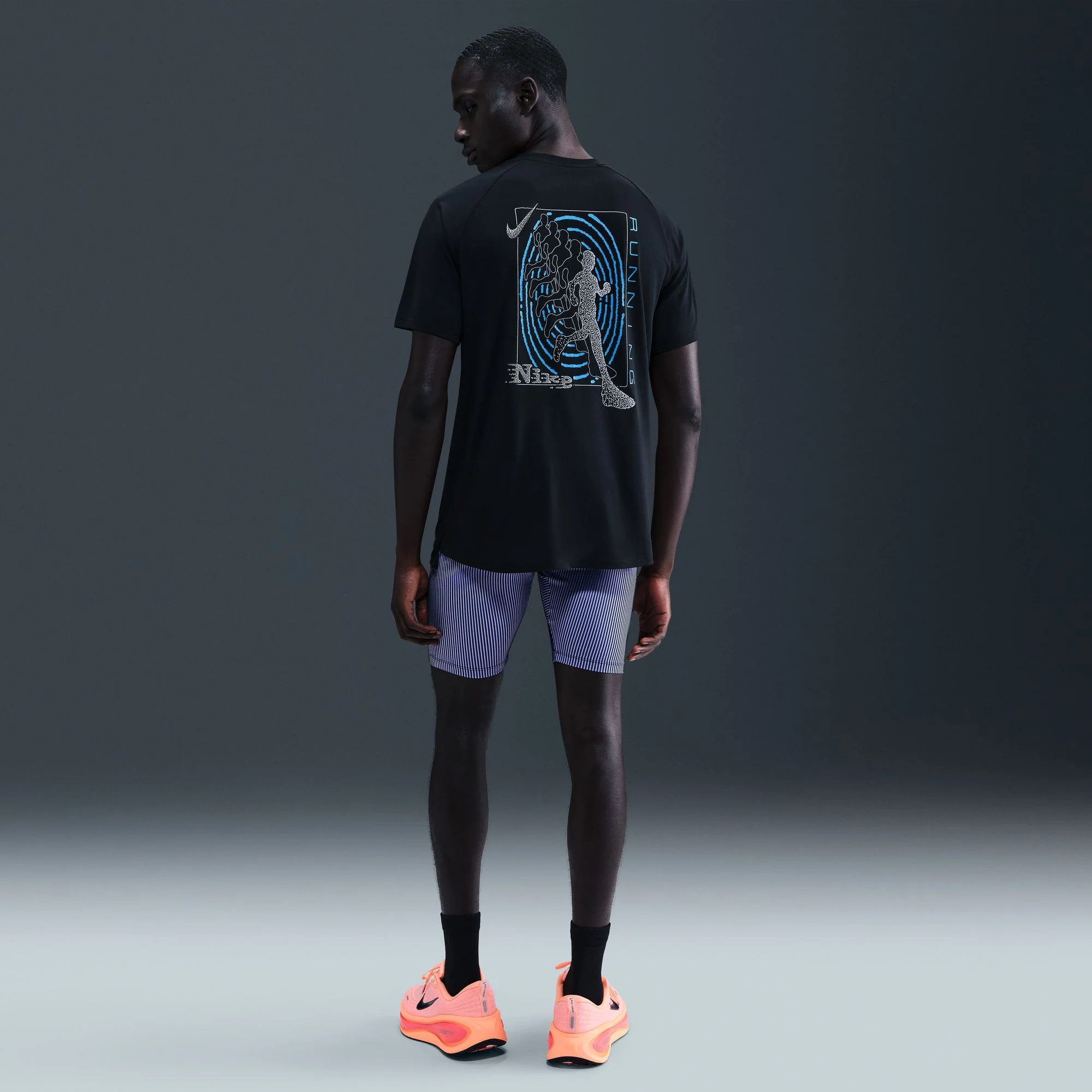 Nike Mens Stride Energy SS Tee - Black - FA25 - Image 4