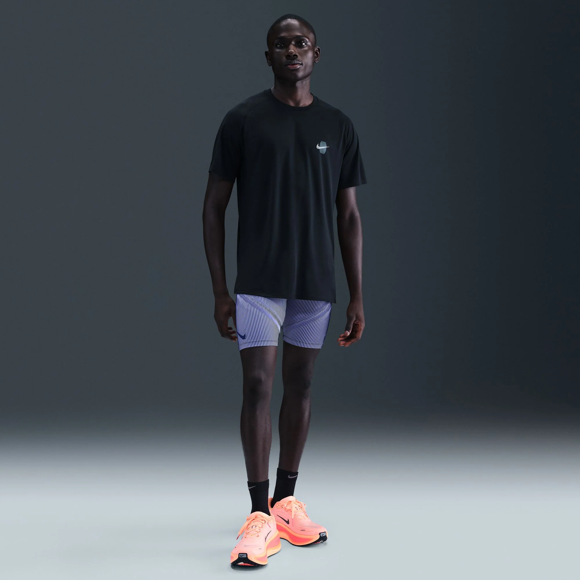 Nike Mens Stride Energy SS Tee - Black - FA25 - Image 5