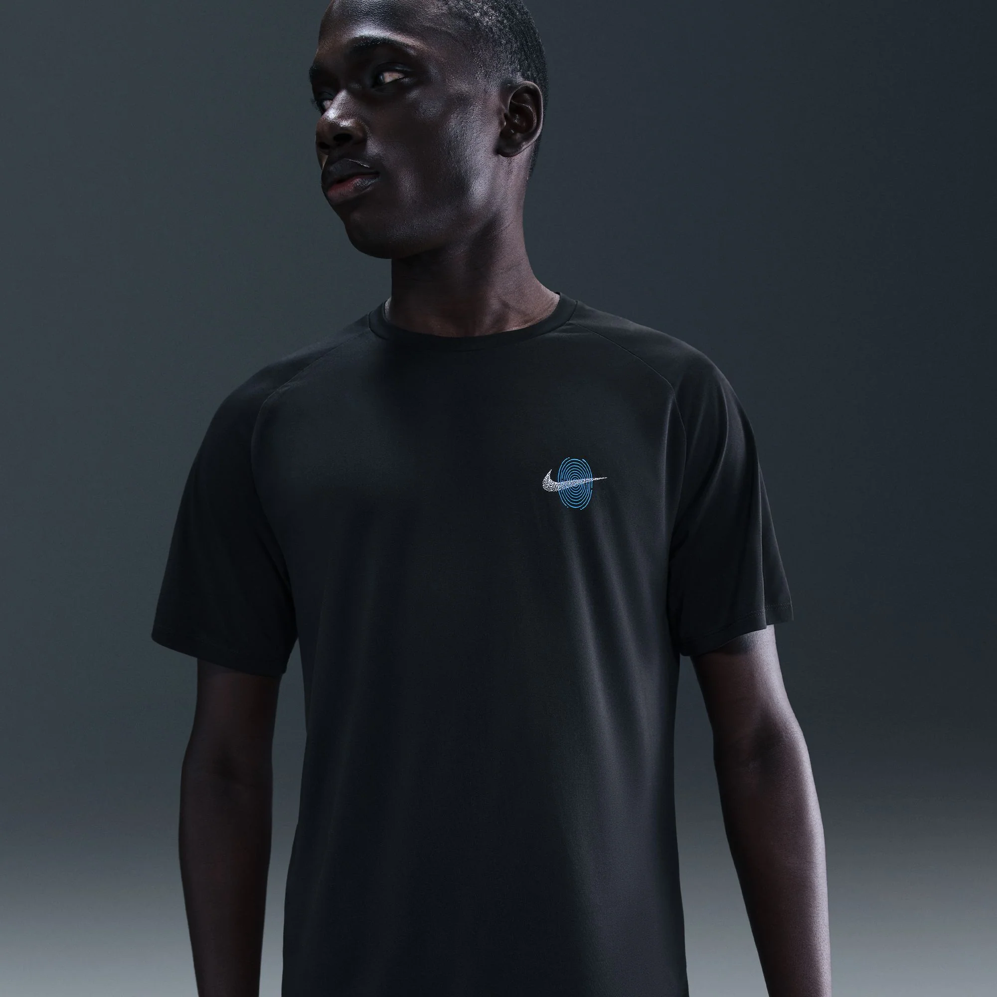 Nike Mens Stride Energy SS Tee - Black - FA25 - Image 8