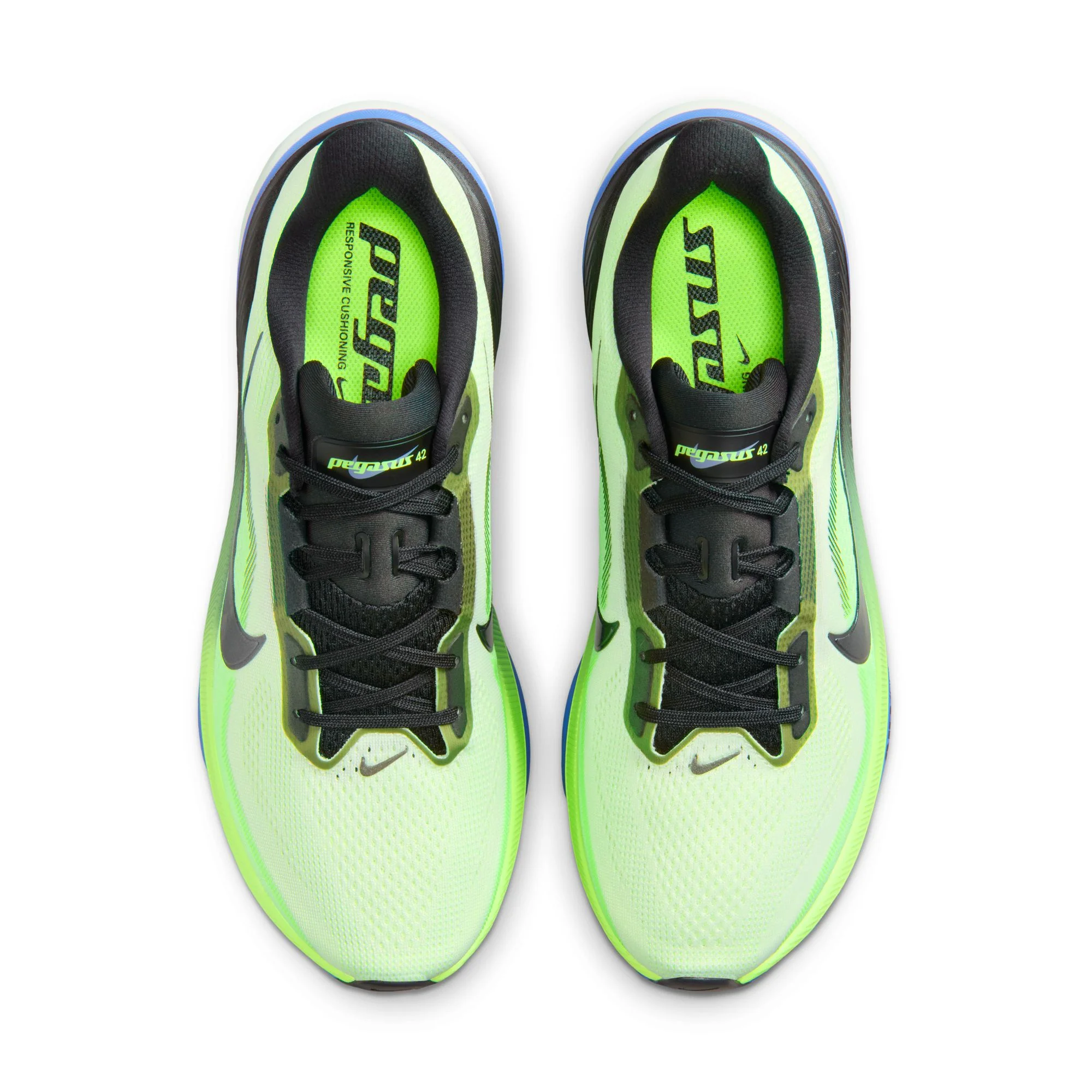 Nike Mens Pegasus 42 - Volt Tint/Black Spruce/Sapphire - Neutral - SU26 - Image 6