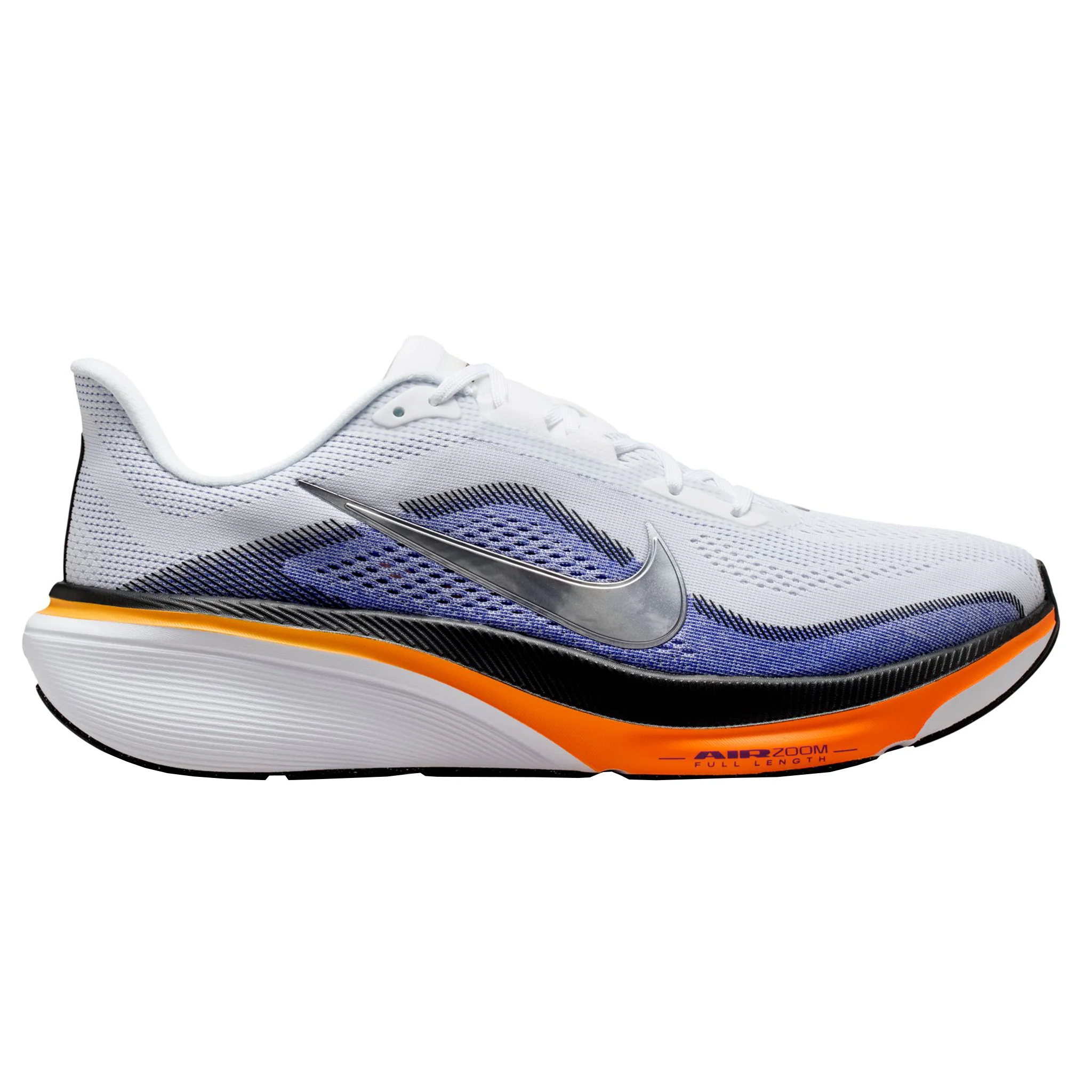 Nike Mens Pegasus 42 - White/Metallic Silver/Lapis/Total Orange - Neutral - SU26