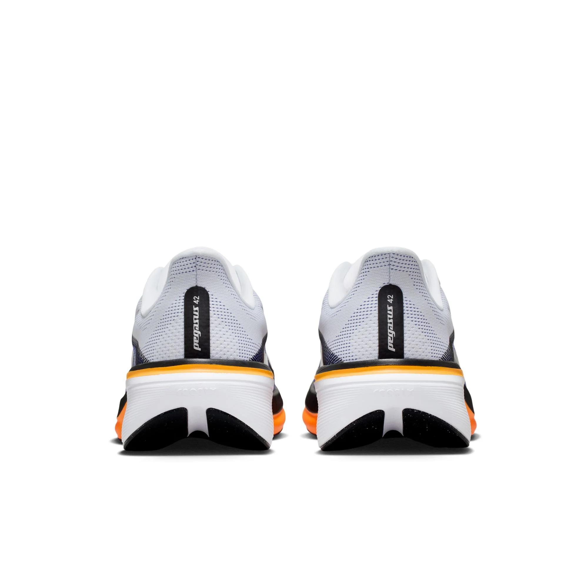 Nike Mens Pegasus 42 - White/Metallic Silver/Lapis/Total Orange - Neutral - SU26 - Image 11