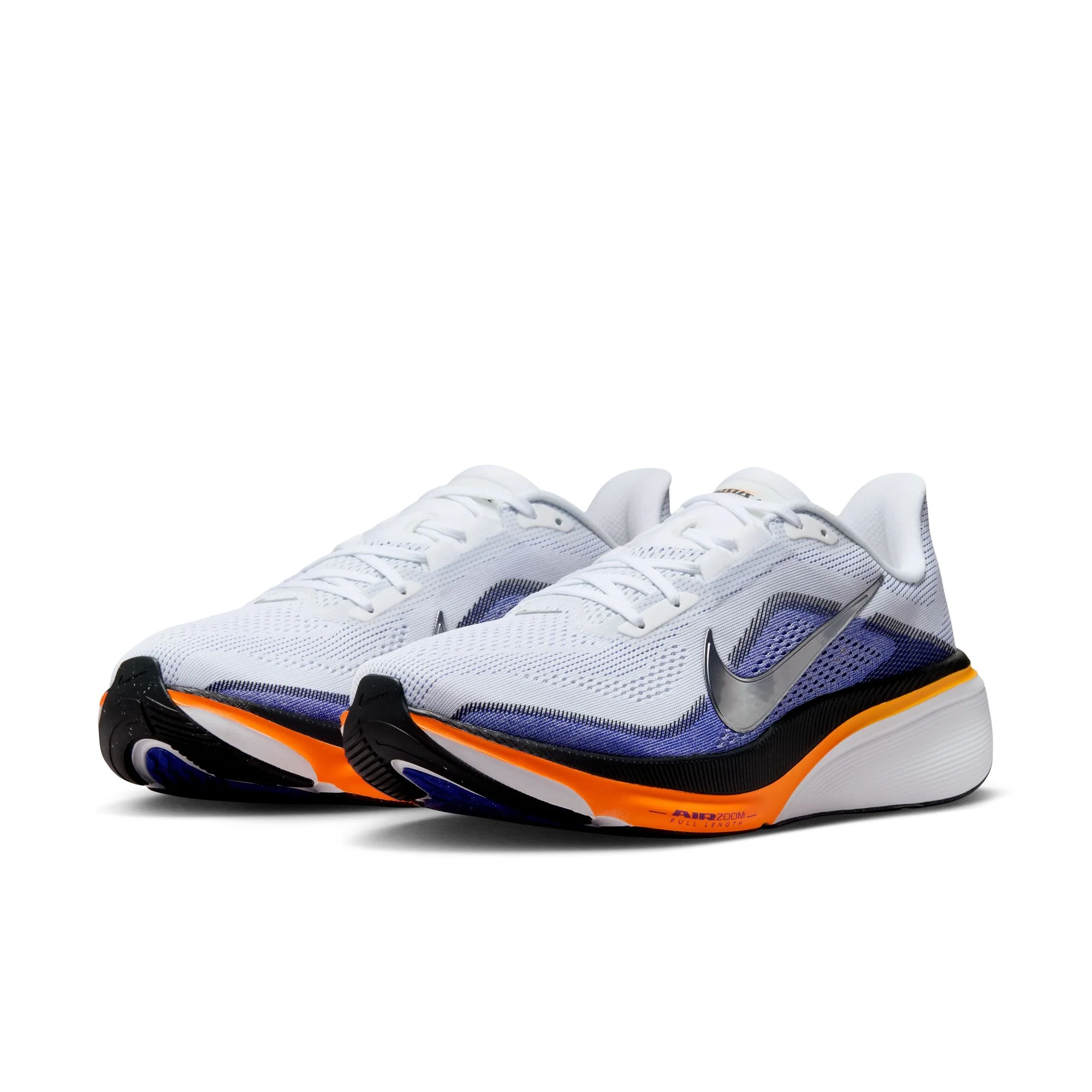 Nike Mens Pegasus 42 - White/Metallic Silver/Lapis/Total Orange - Neutral - SU26 - Image 6