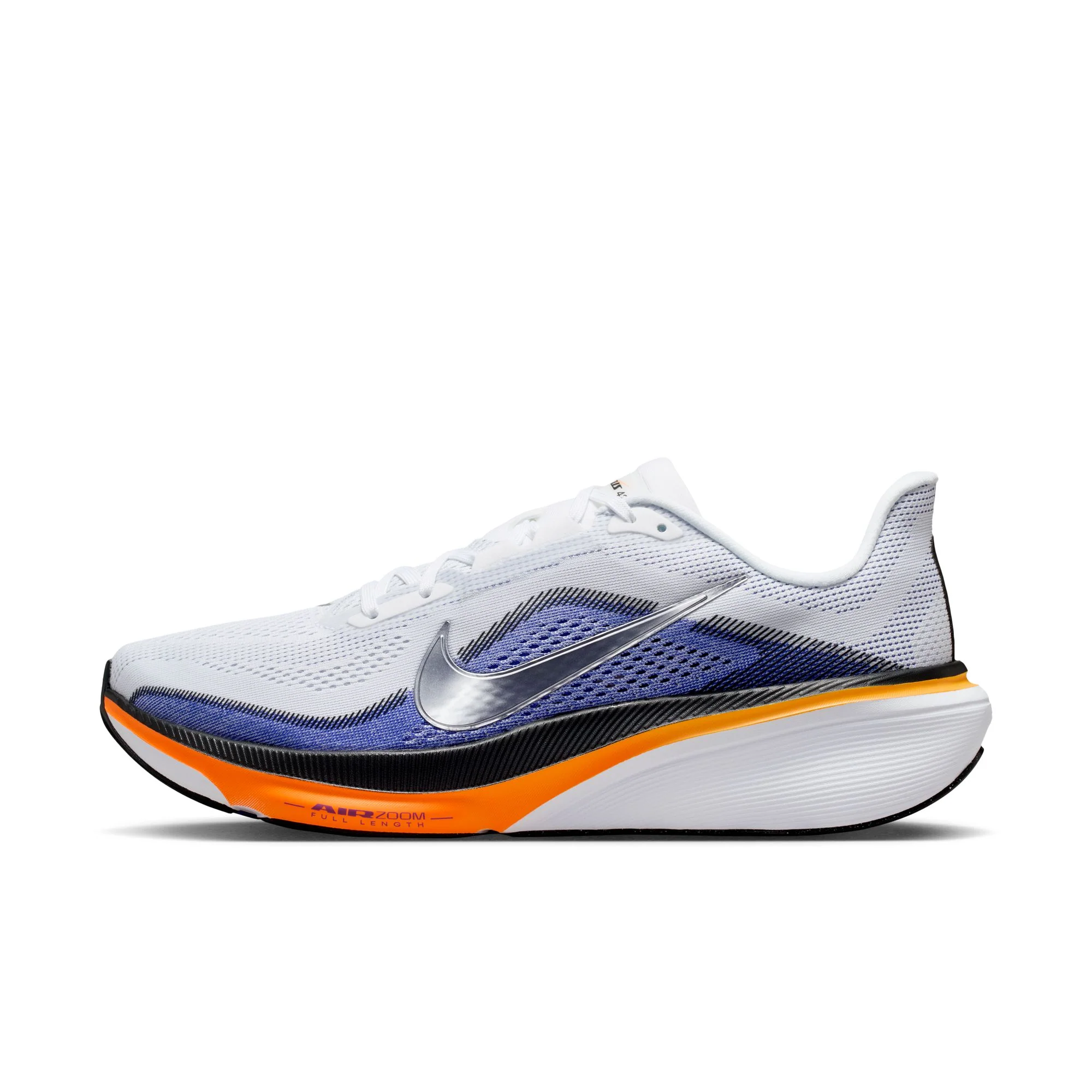 Nike Mens Pegasus 42 - White/Metallic Silver/Lapis/Total Orange - Neutral - SU26 - Image 7