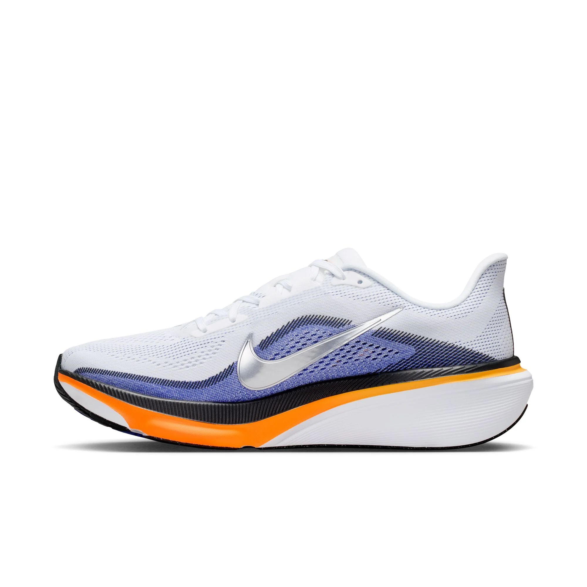 Nike Mens Pegasus 42 - White/Metallic Silver/Lapis/Total Orange - Neutral - SU26 - Image 8