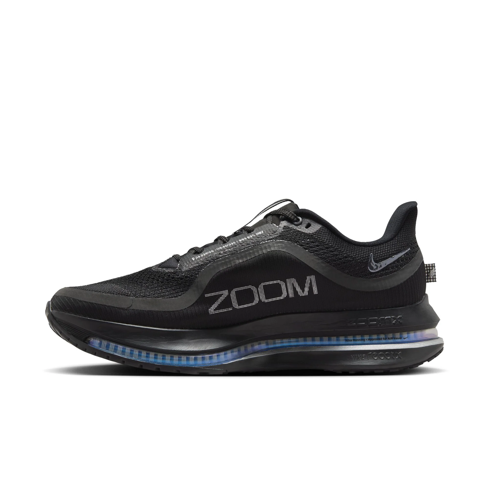 Nike Mens Pegasus Premium - Black/Black/Metallic Silver - Neutral - FA25 - Image 3