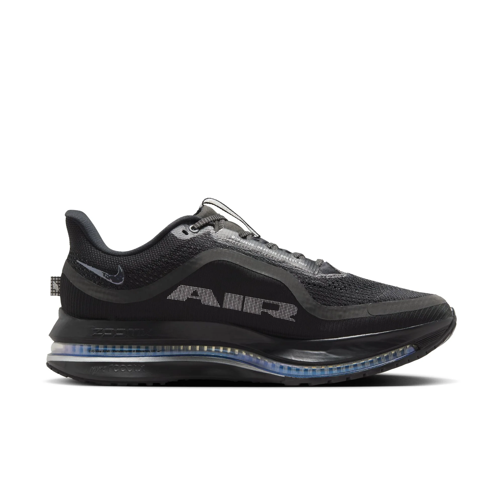 Nike Mens Pegasus Premium - Black/Black/Metallic Silver - Neutral - FA25 - Image 5