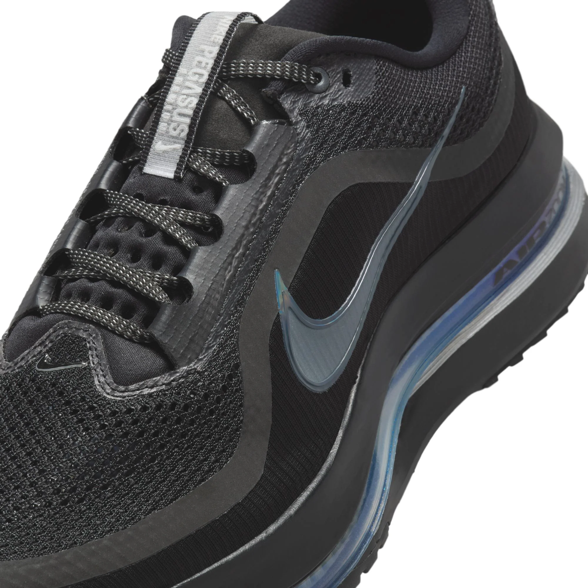 Nike Mens Pegasus Premium - Black/Black/Metallic Silver - Neutral - FA25 - Image 8