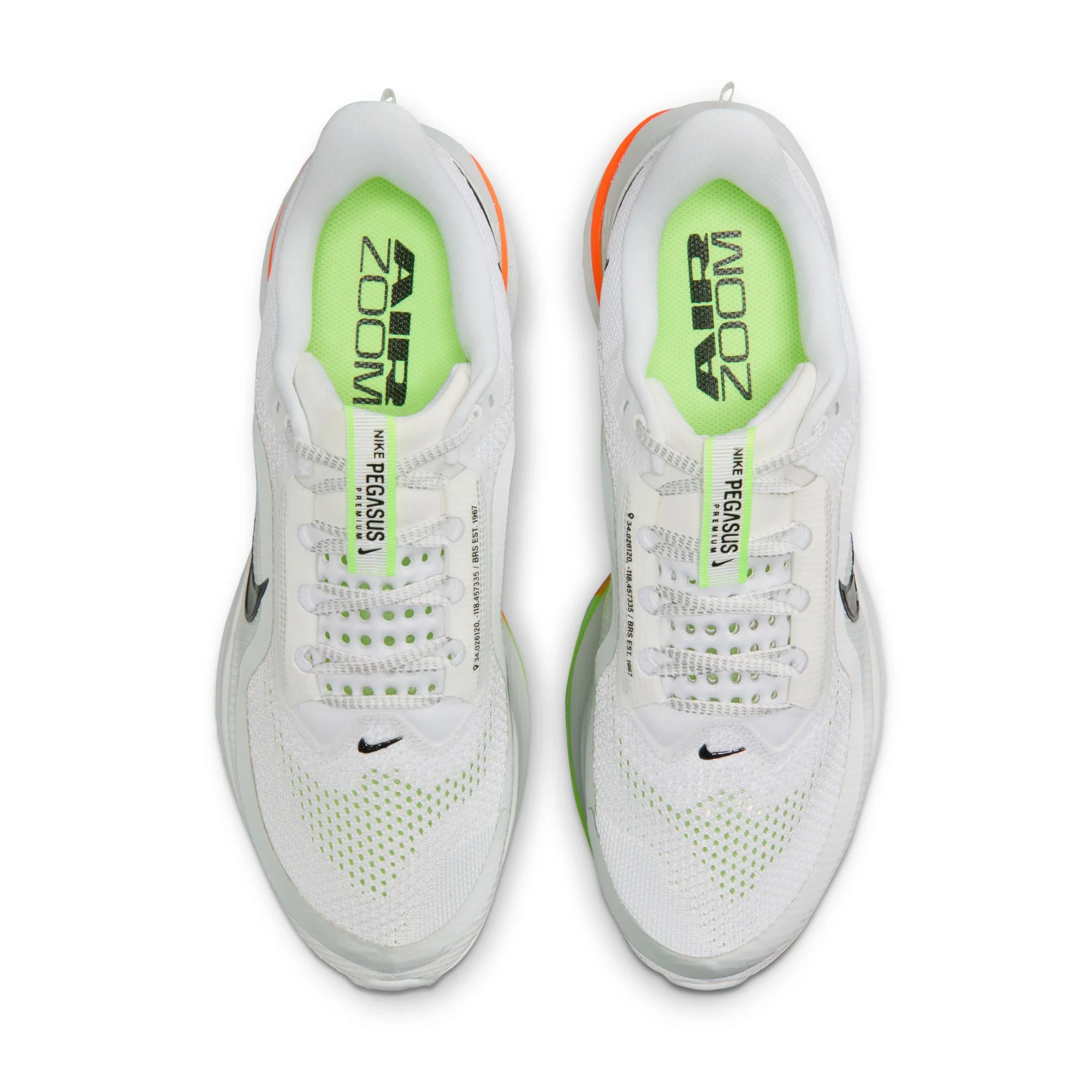 Nike Mens Pegasus Premium - White/Black/Off White/Volt - Neutral - SP26 - Image 6