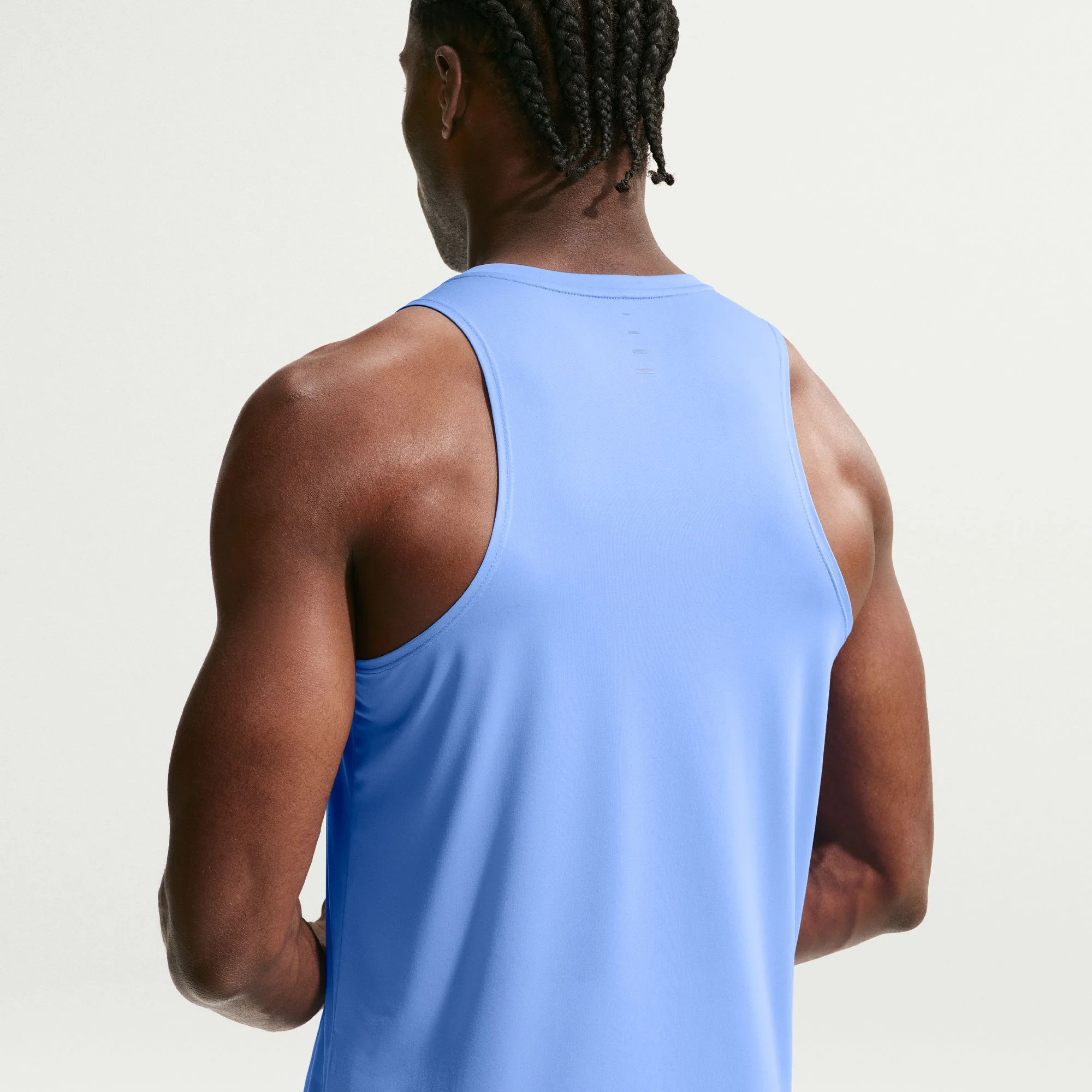 Nike Mens Stride Dri-FIT ADV Running Tank - Royal Pulse/Reflective Silver - SP26 - Image 4