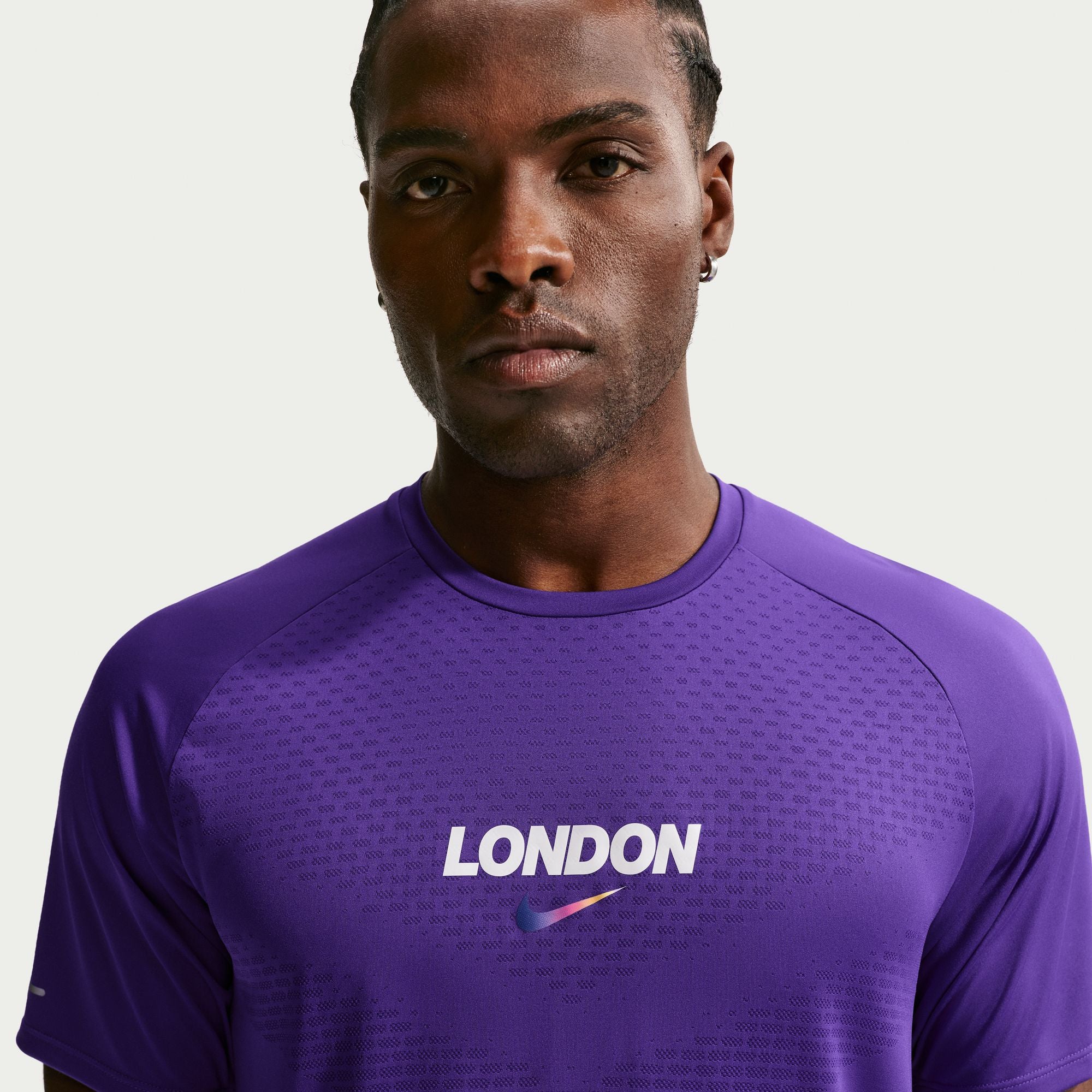 Nike Mens Stride Dri-FIT ADV London Running Tee - Court Purple - SP26 - Image 3