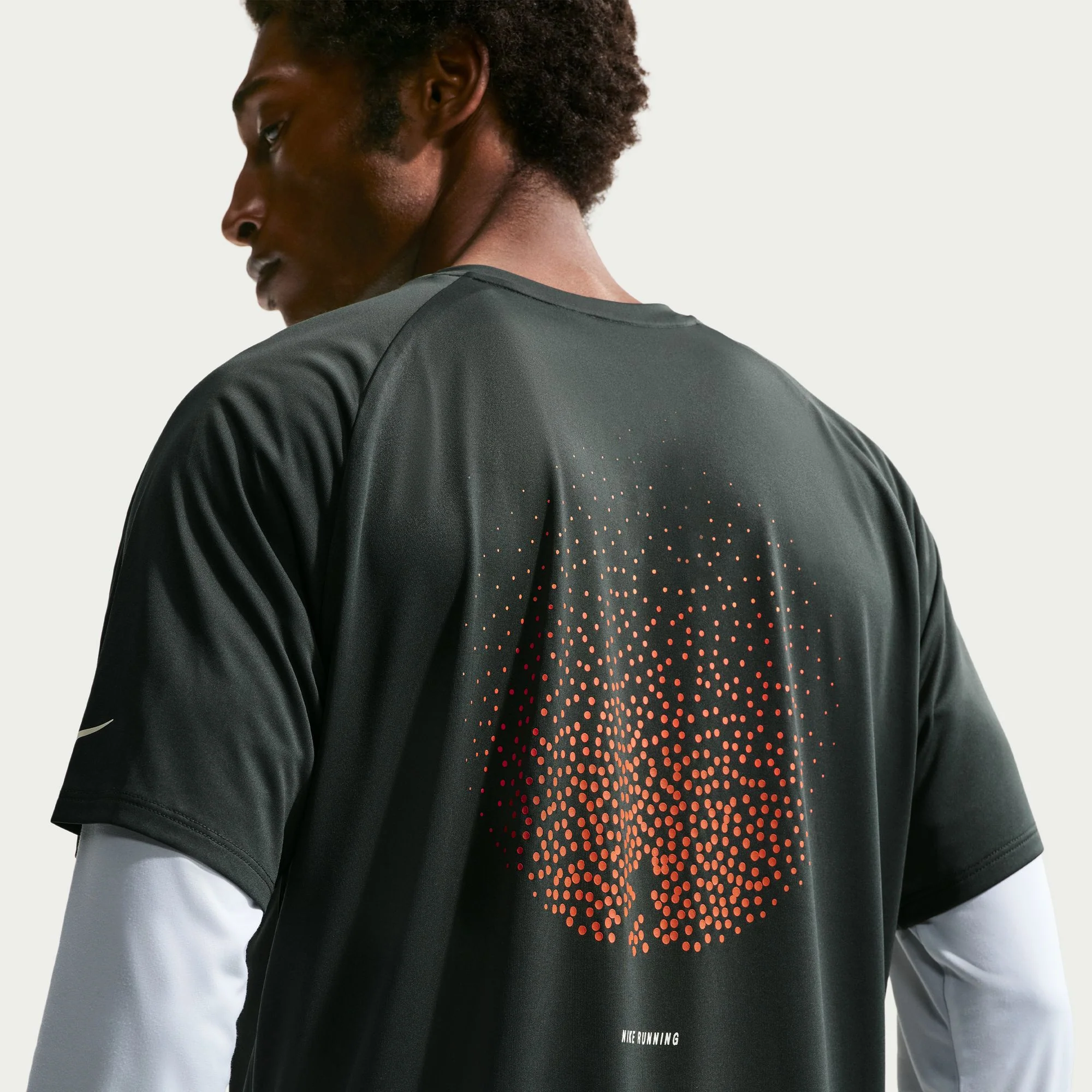 Nike Mens Stride Dri-FIT ADV S/S Running Tee - Black Spruce - SP26 - Image 3