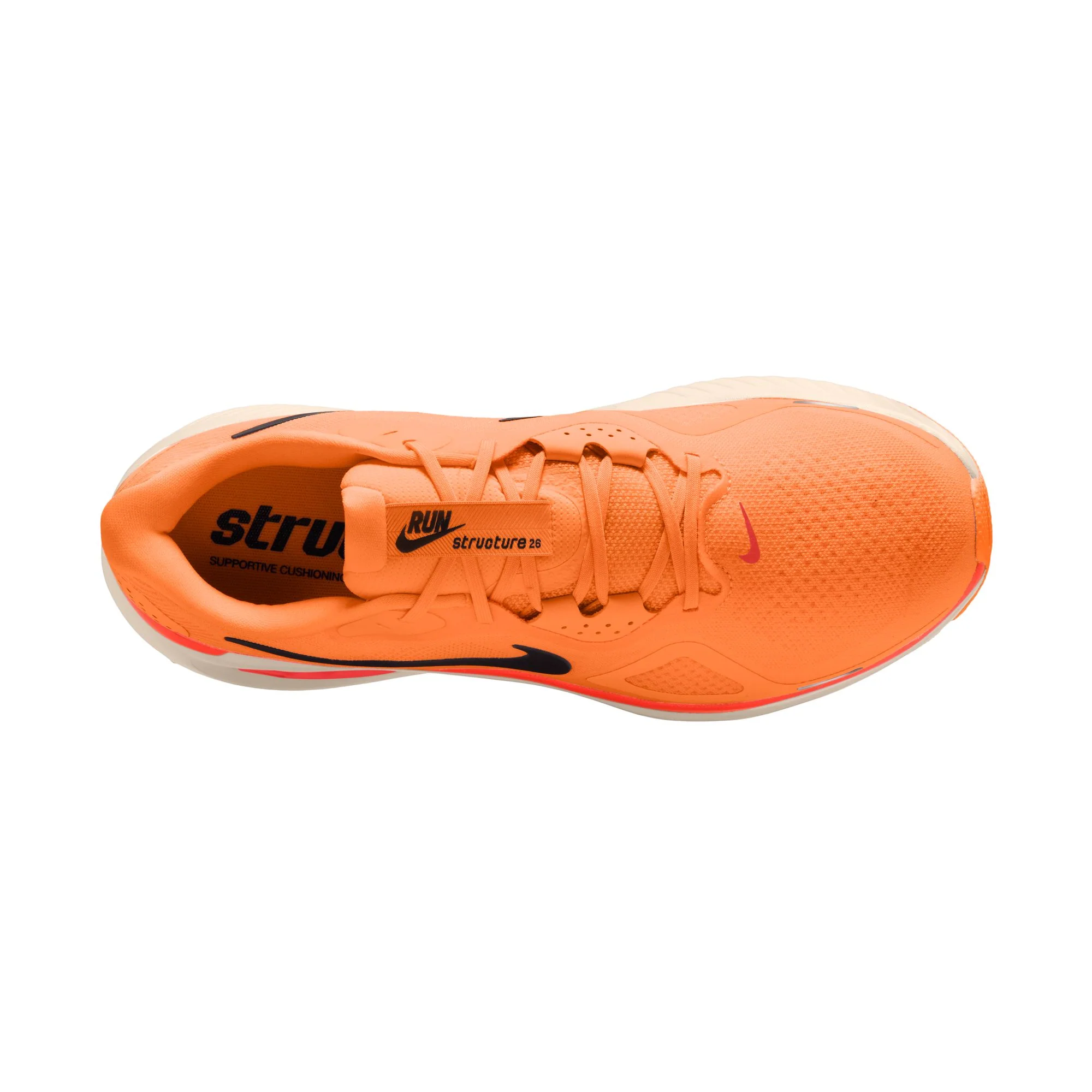 Nike Mens Structure 26 - Total Orange/Black/Total Crimson - Stability - SU25 - Image 3