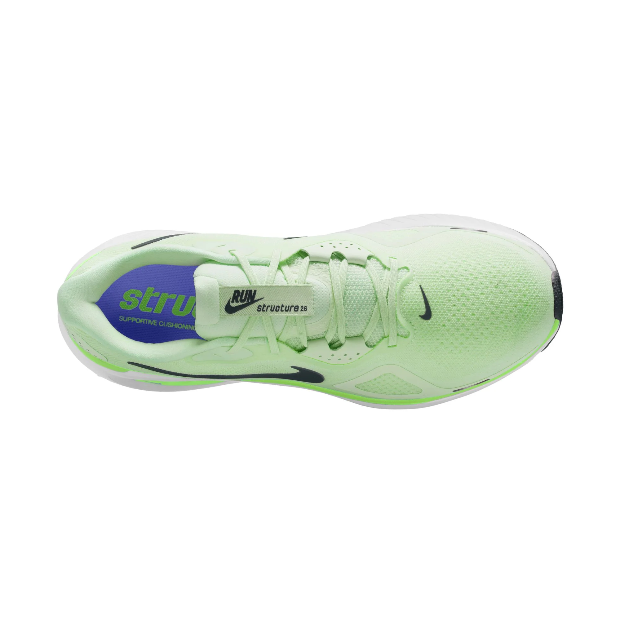 Nike Mens Structure 26 - Volt Tint/Black Spruce/Lime Blast - Stability - SU26 - Image 4