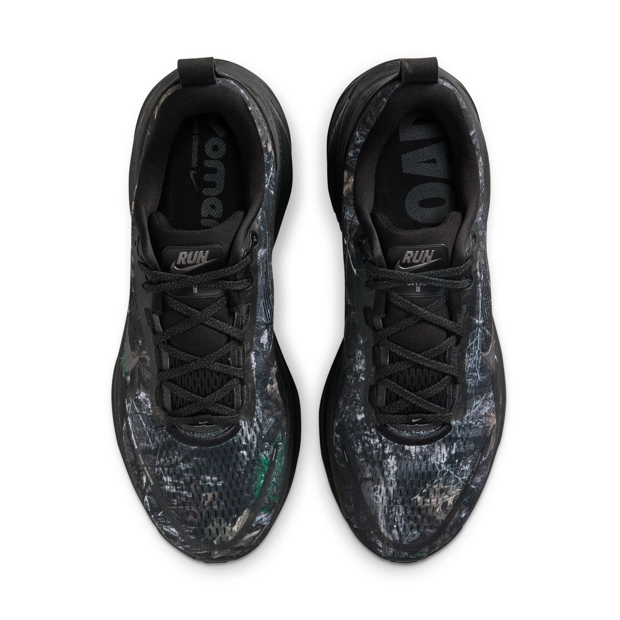 Nike Mens Vomero 18 Realtree® - Black/Metallic Dark Grey/Dark Smoke Grey - Neutral - SP26 - Image 6