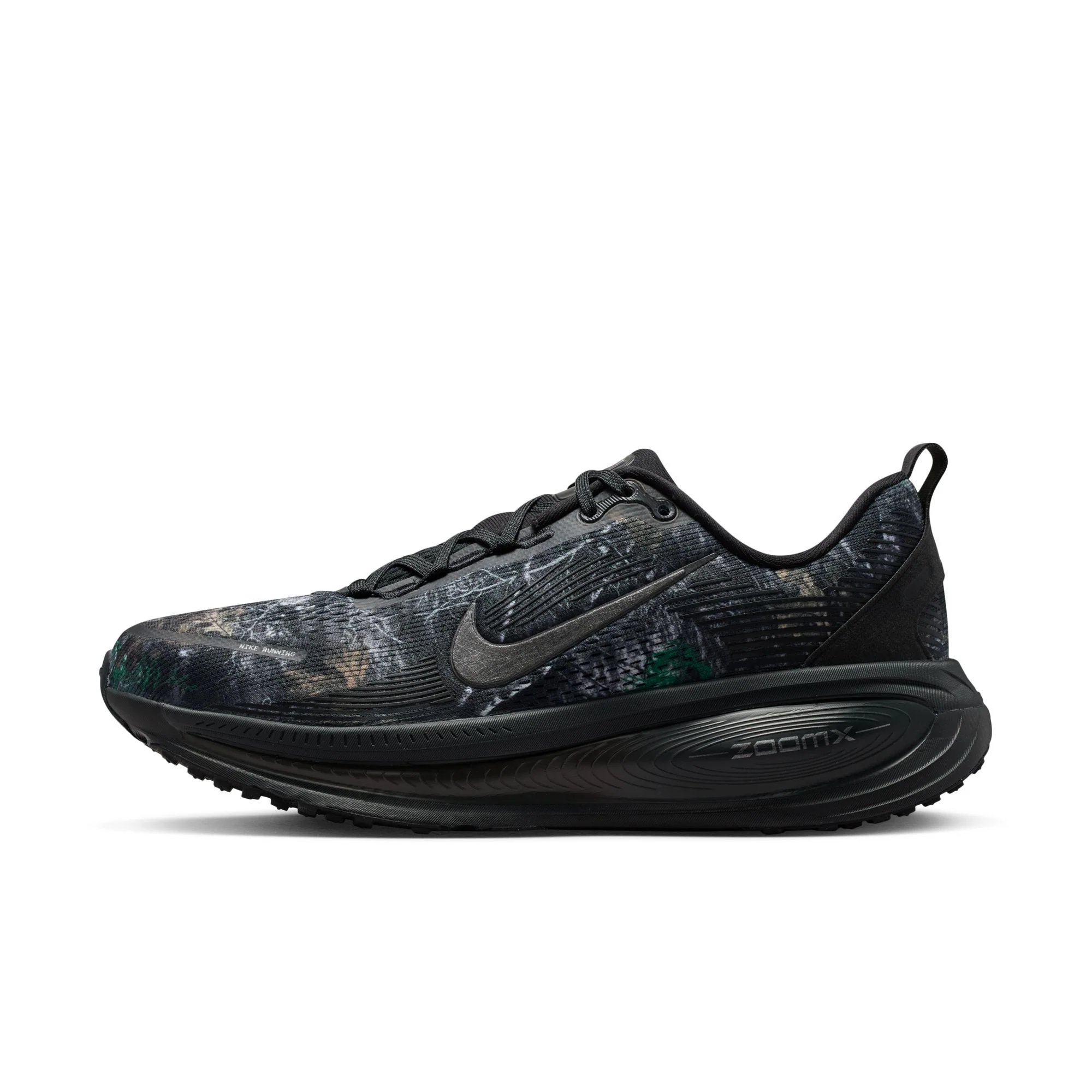 Nike Mens Vomero 18 Realtree® - Black/Metallic Dark Grey/Dark Smoke Grey - Neutral - SP26 - Image 7