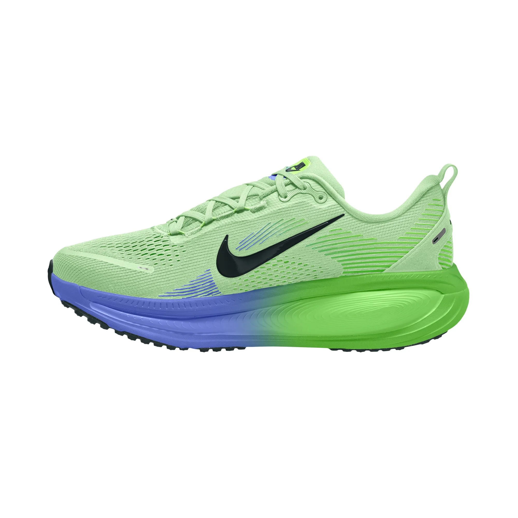 Nike Mens Vomero 18 - White/Black Spruce/Volt Tint/Sapphire - Neutral - SU26 - Image 4