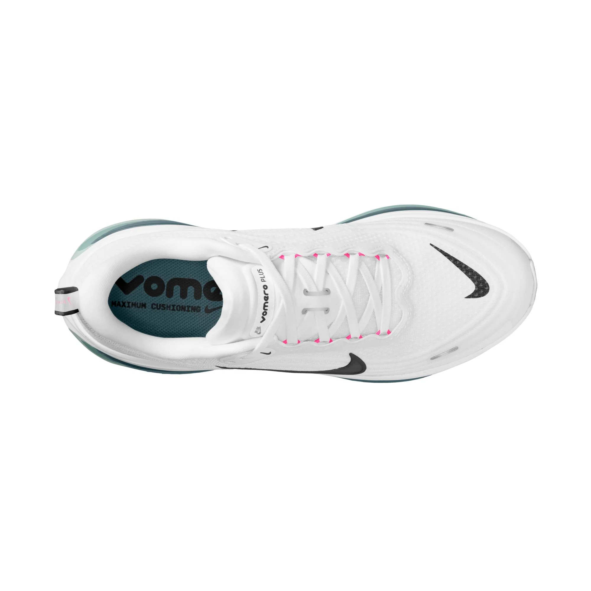 Nike Mens Vomero Plus - White/Black/Mineral Slate/Hyper Pink - Neutral - SU26 - Image 4