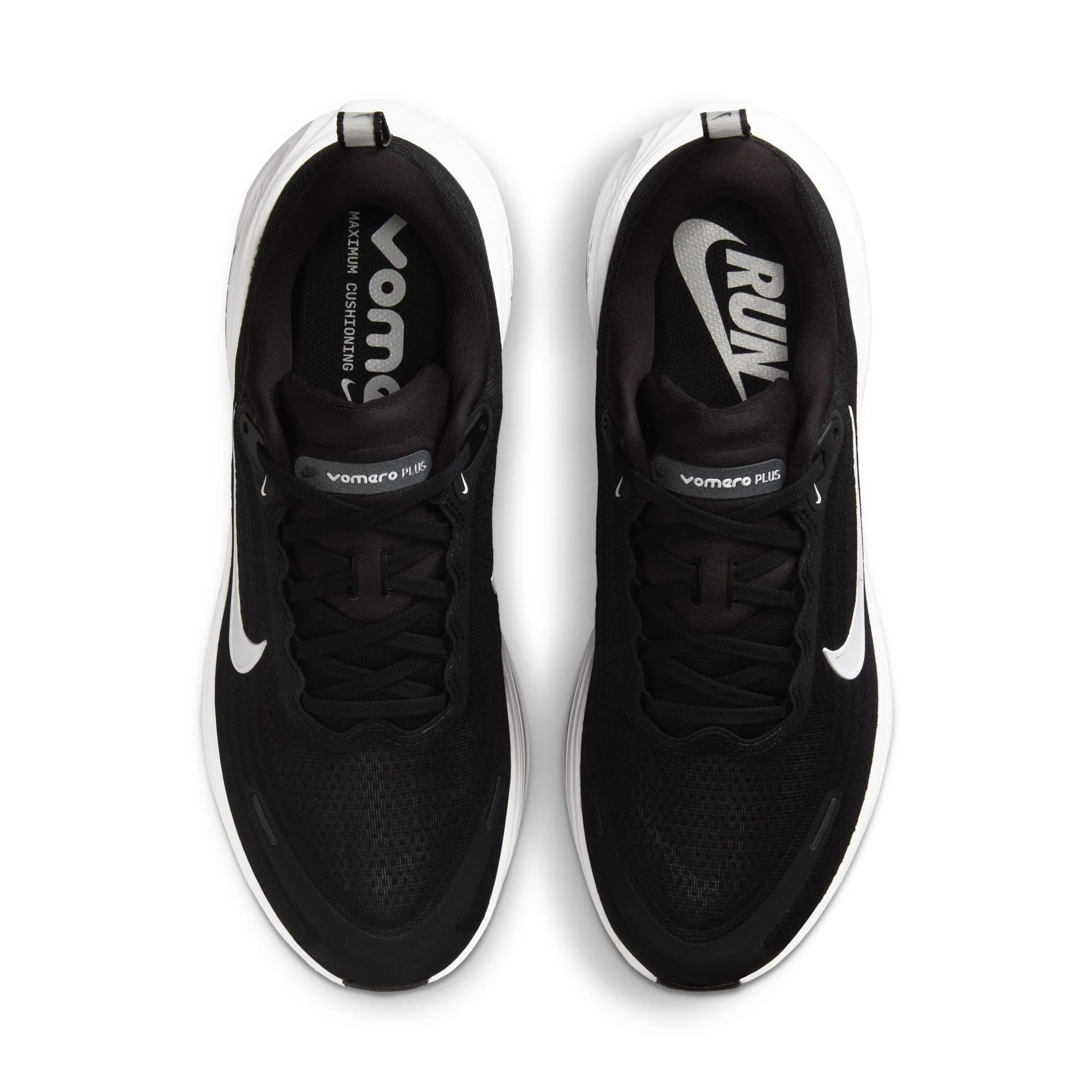 Nike Mens Vomero Plus Wide - 2E Width - Black/White/Cool Grey/Metallic Dark Grey - Neutral - FA25 - Image 5